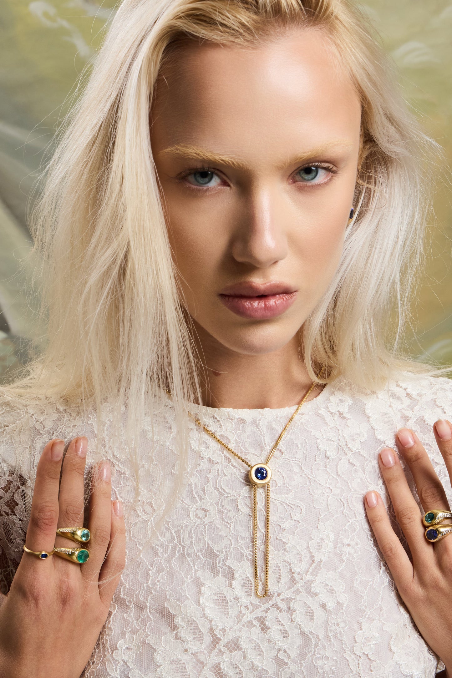 BLUE TOURMALINE OVAL SIGNET RING - Ophelia Eve Jewelry