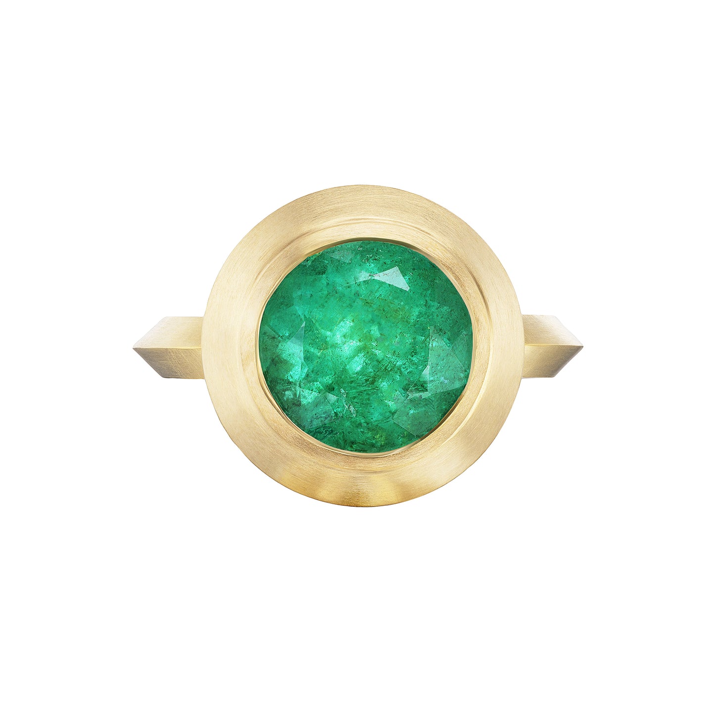 EMERALD MEGA ROUND RING - Ophelia Eve Jewelry