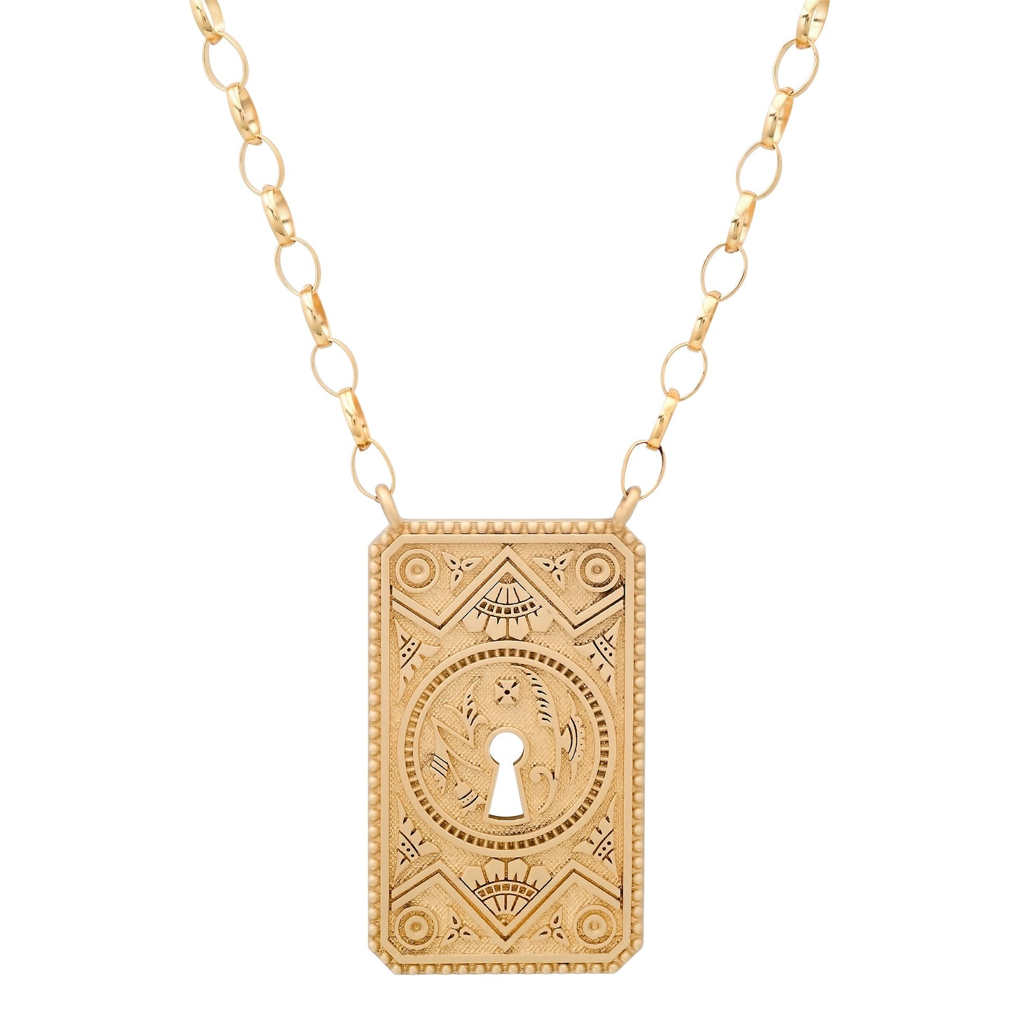 GARDEN GATE ANTIQUE DOORPLATE NECKLACE - OPHELIA EVE