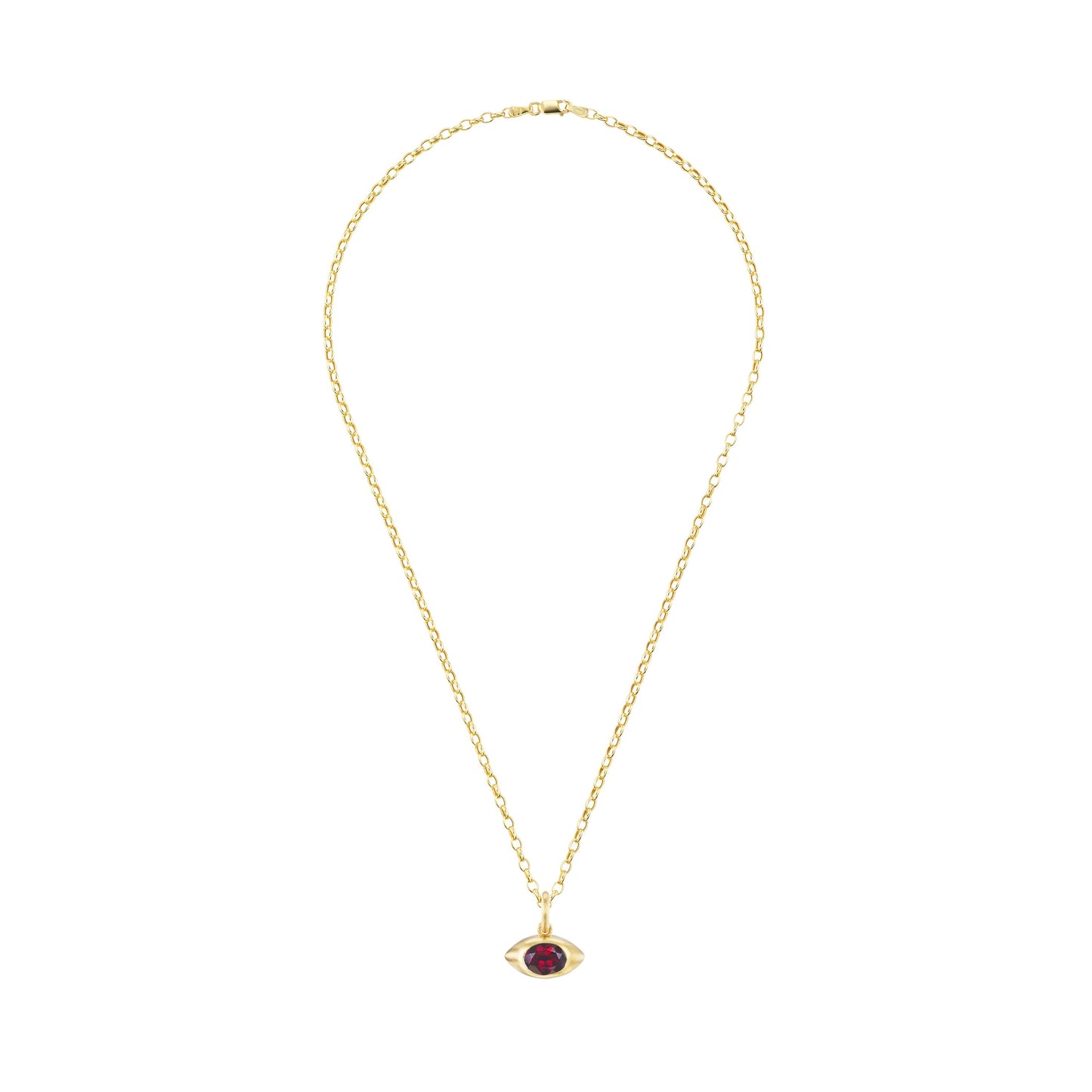 GARNET EYE PENDANT - OPHELIA EVE