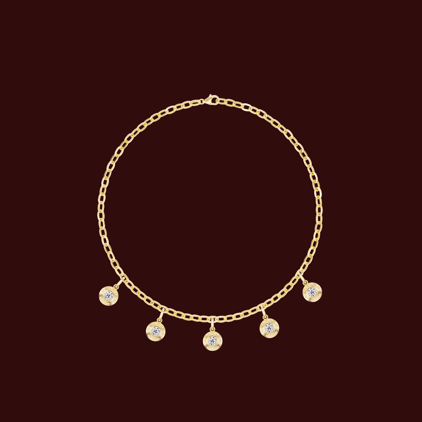 STARBURST OLD EUROPEAN CUT DIAMOND PENDANT - OPHELIA EVE JEWELRY