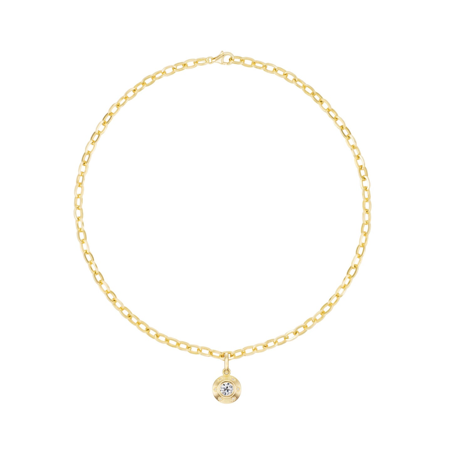 STARBURST OLD EUROPEAN CUT DIAMOND PENDANT - OPHELIA EVE JEWELRY