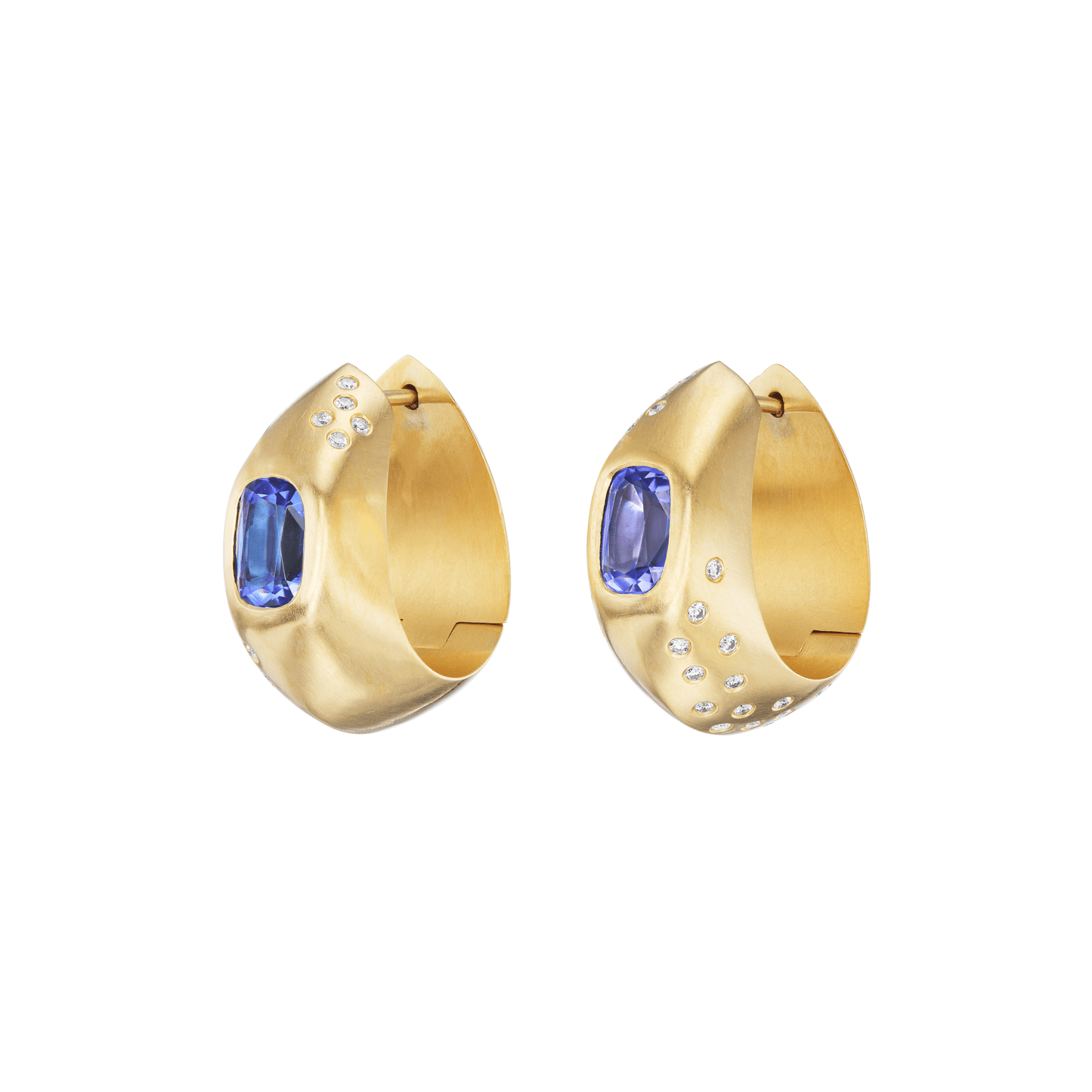 TANZANITE HINGED HOOPS - OPHELIA EVE