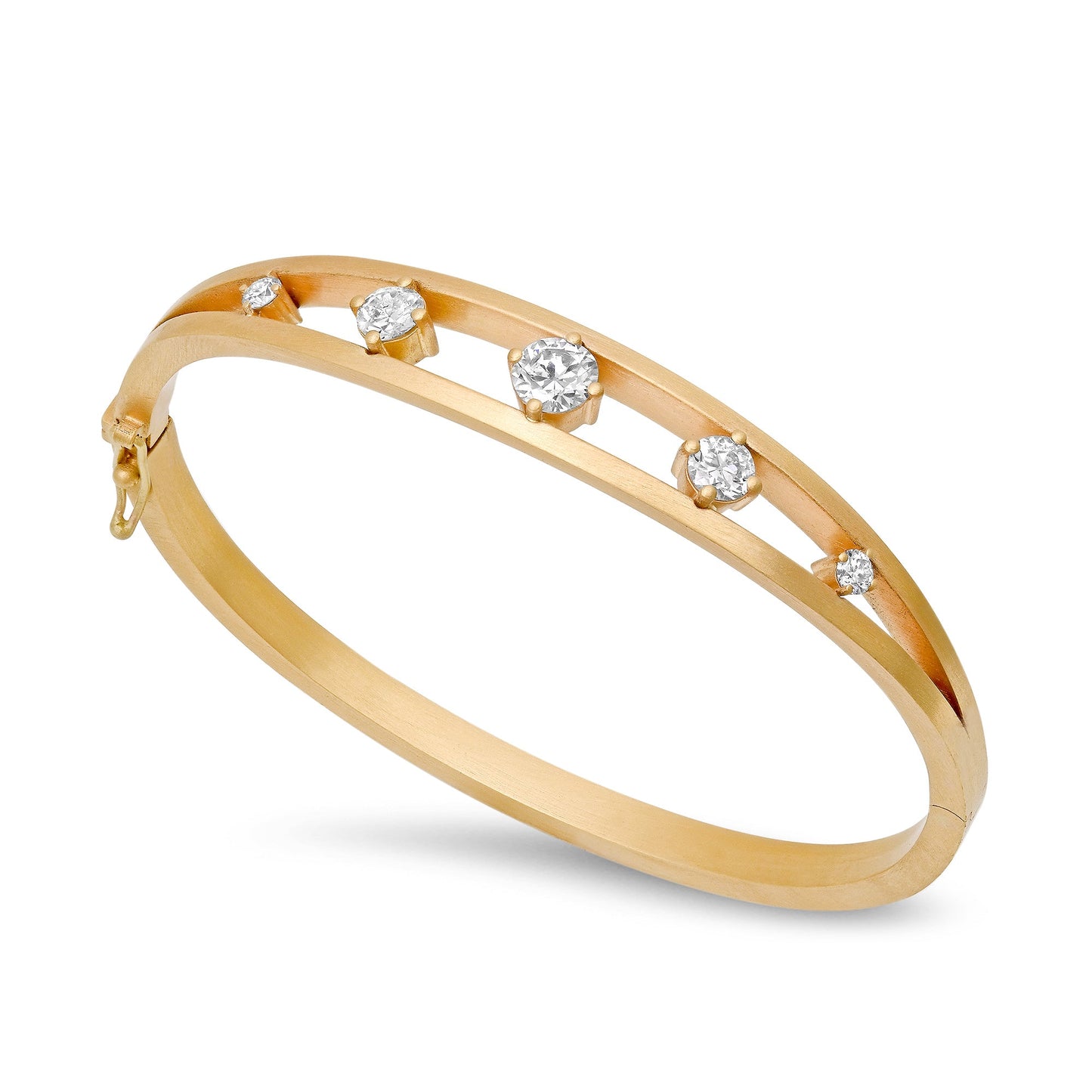 VICTORIAN FLOATING DIAMOND BANGLE - OPHELIA EVE