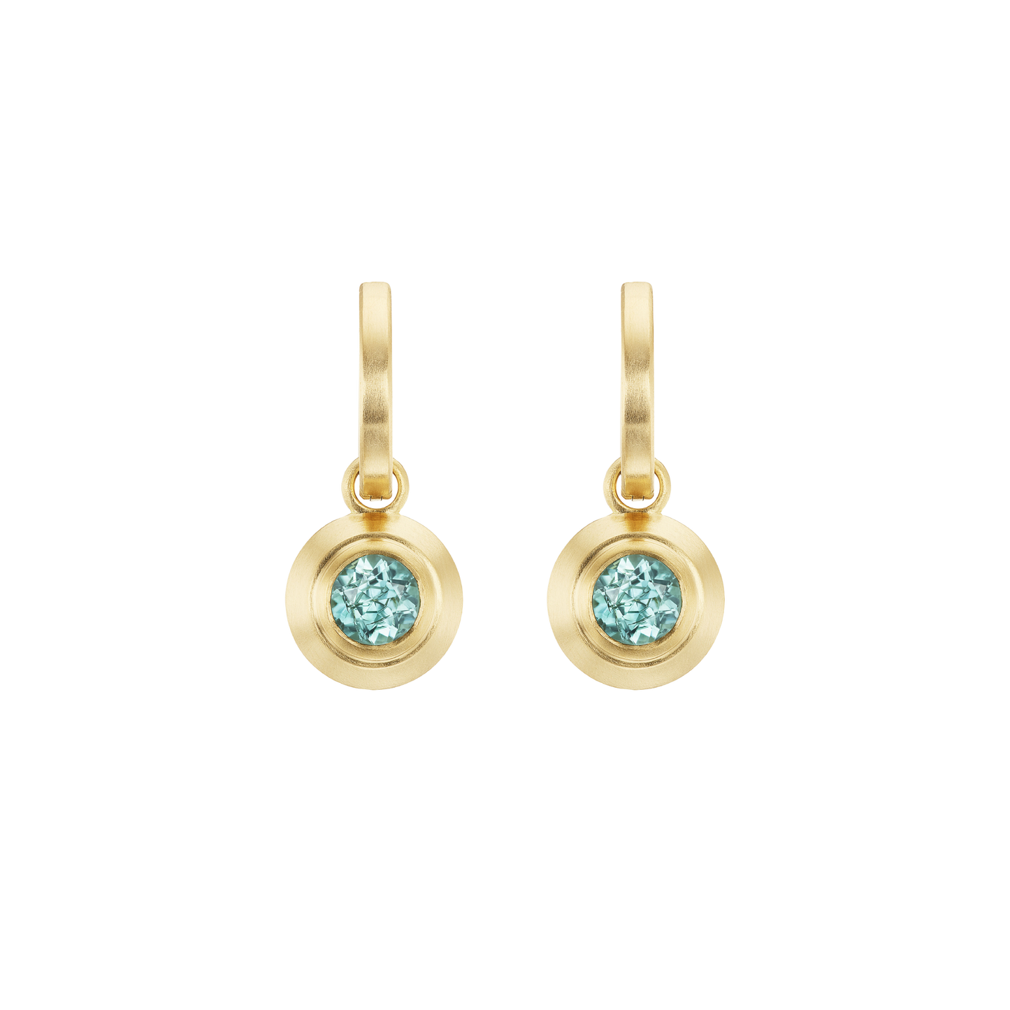 TOURMALINE DROP HOOPS