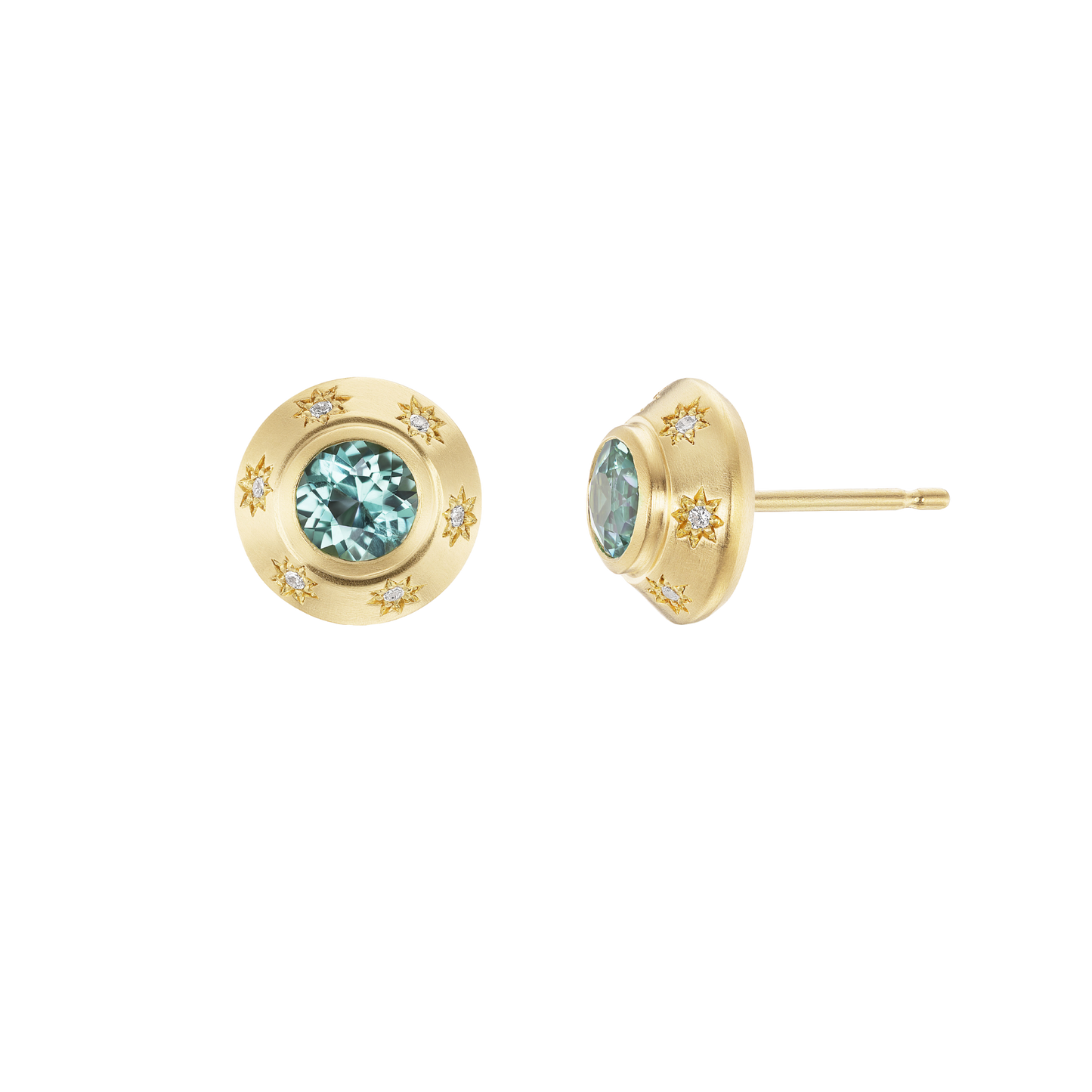 TOURMALINE STARBURST STUDS