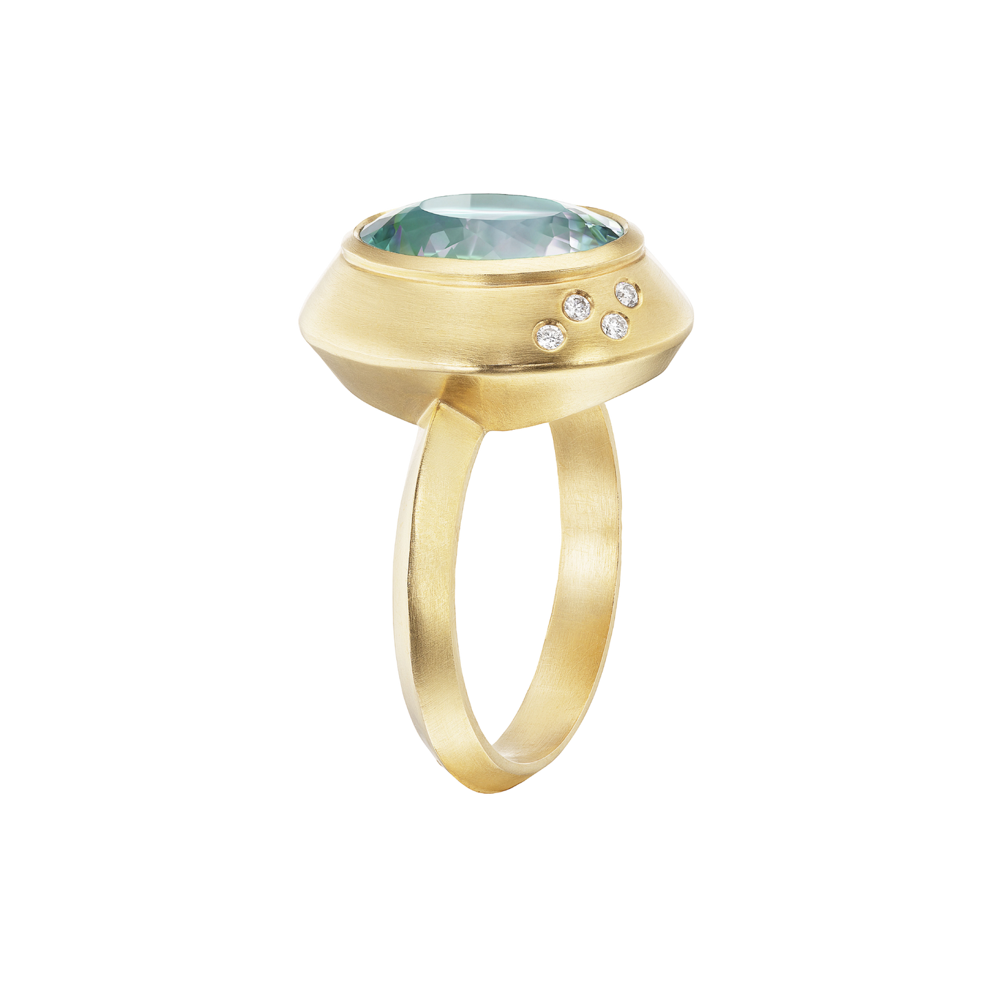 BLUE TOURMALINE MEGA OVAL RING