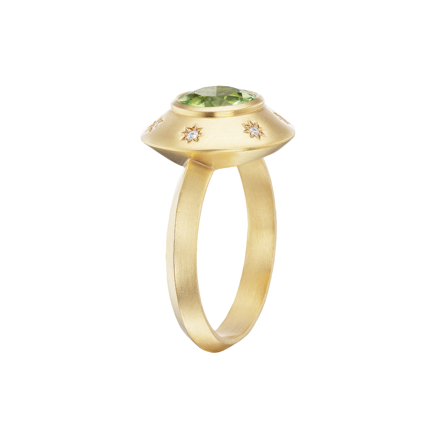 PARAIBA STARBURST ROUND RING