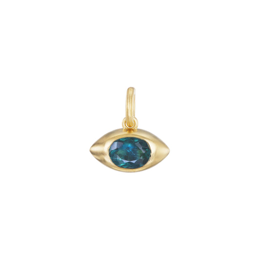 BLUE TOURMALINE EYE PENDANT - OPHELIA EVE