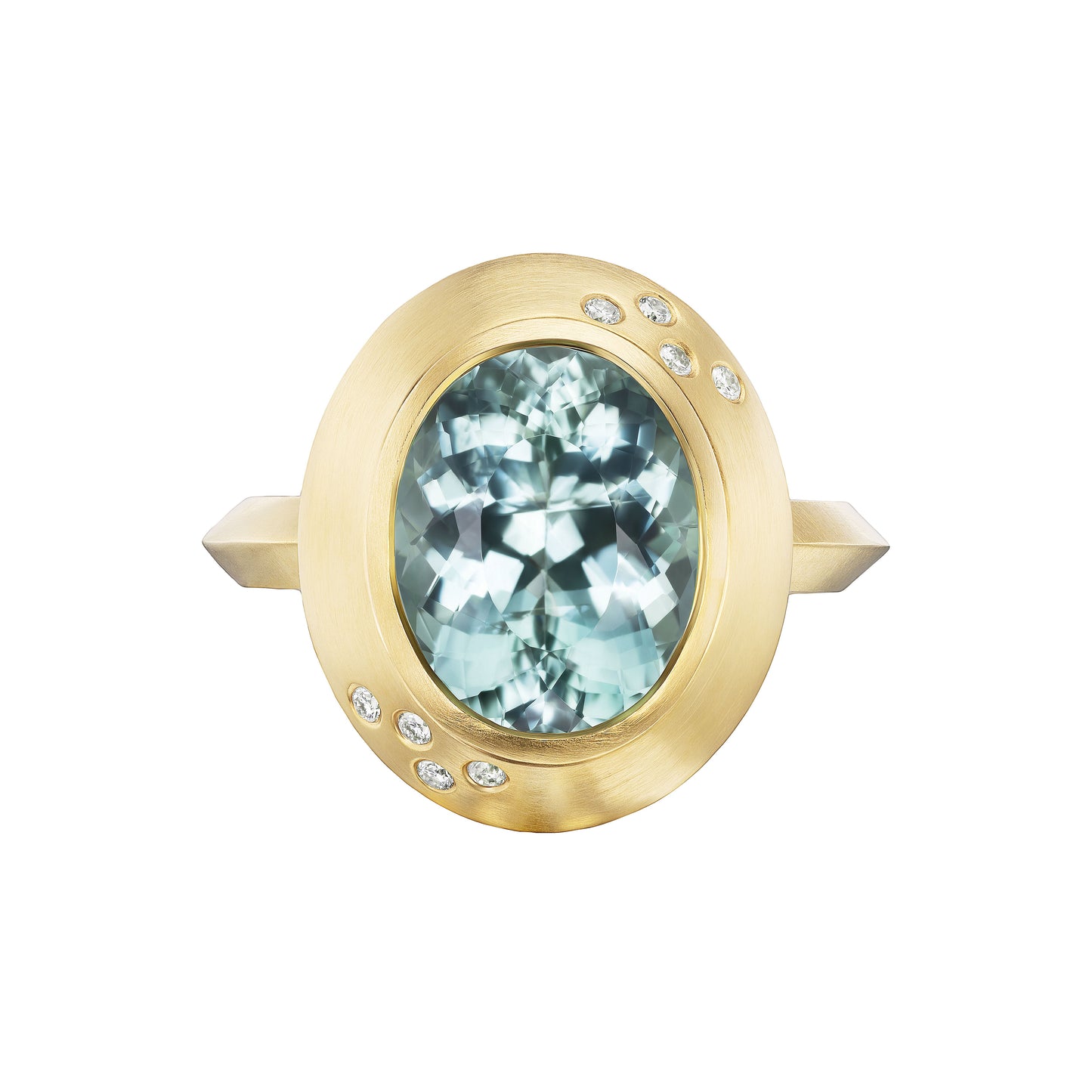 BLUE TOURMALINE MEGA OVAL RING - Ophelia Eve Jewelry