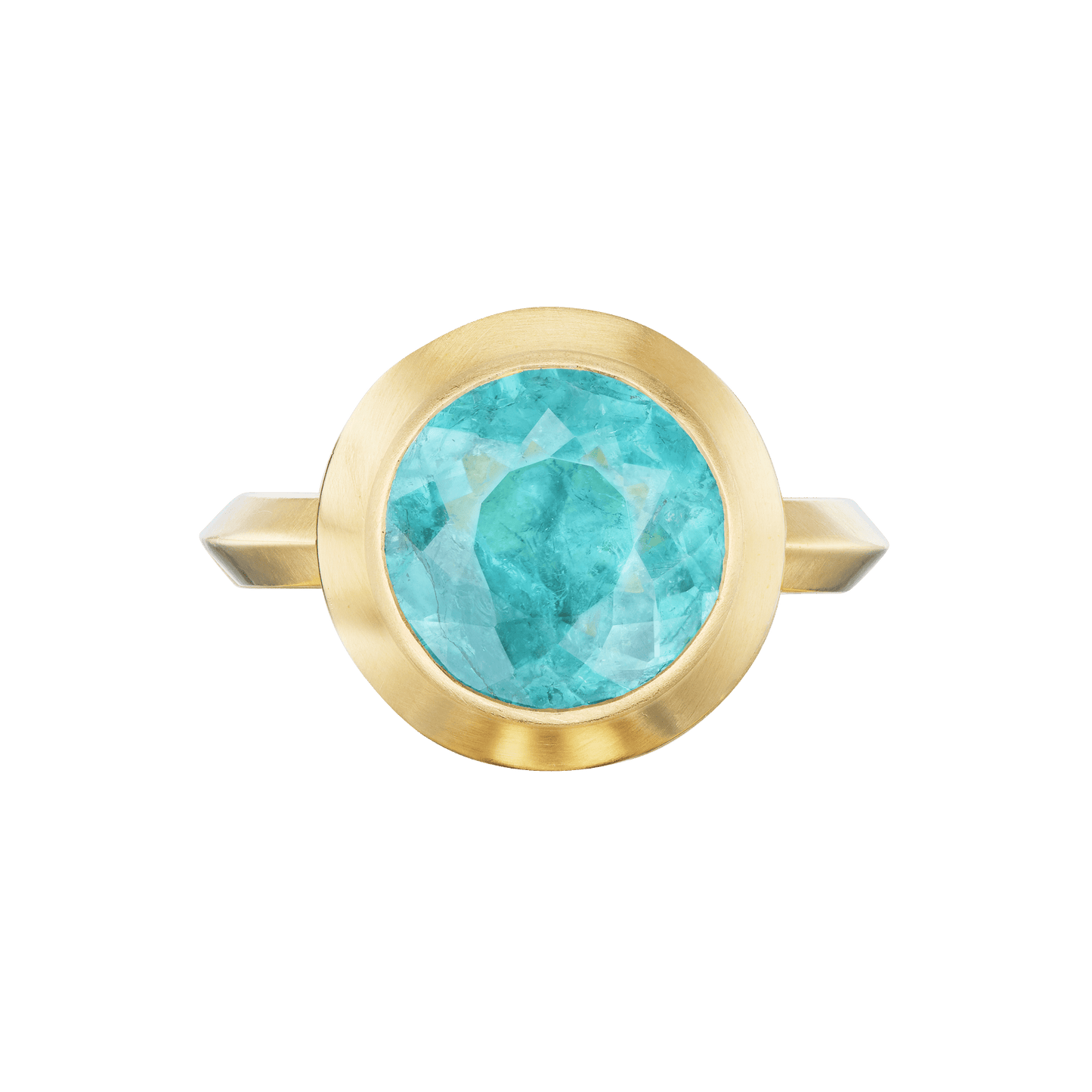 BLUE TOURMALINE MEGA ROUND RING - Ophelia Eve Jewelry