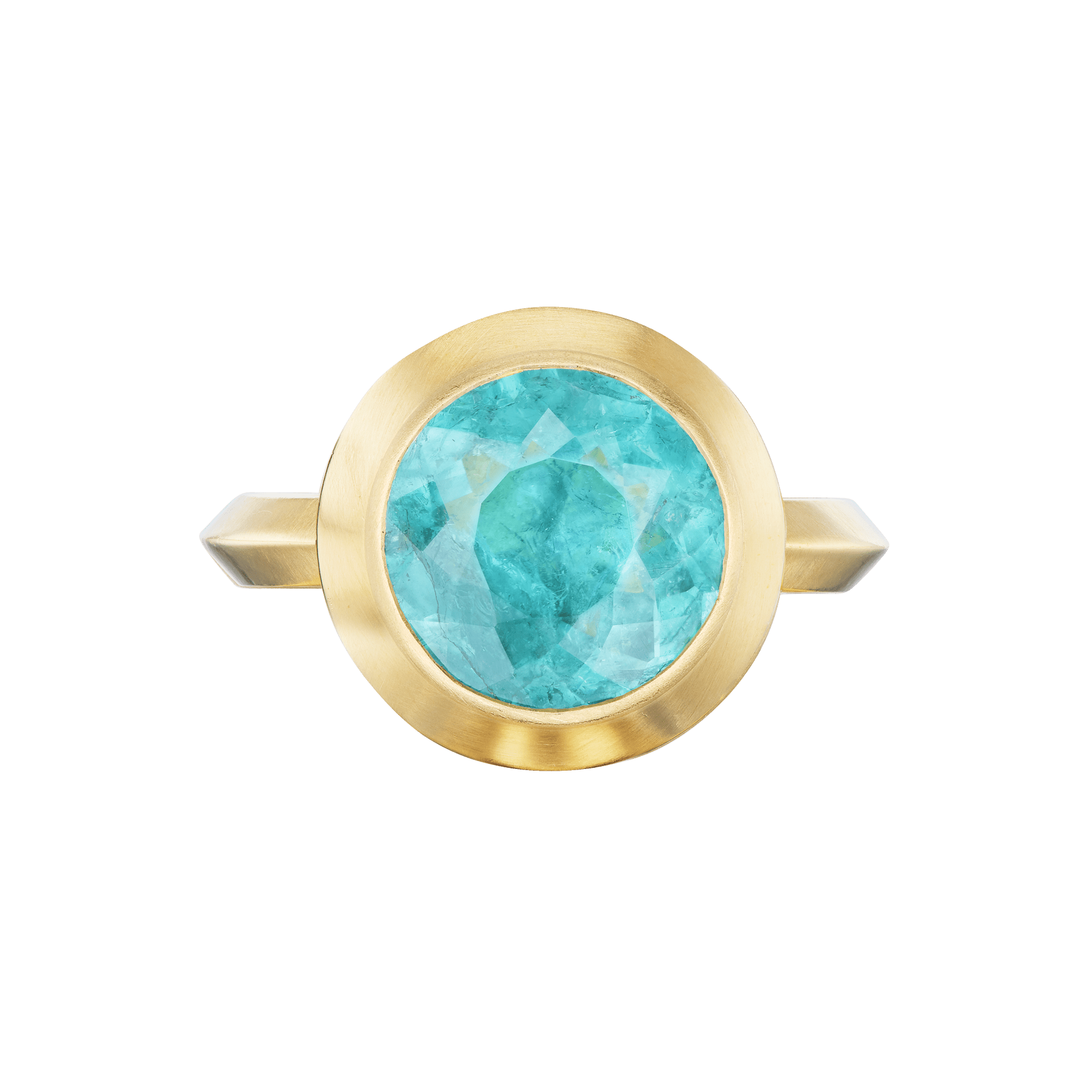 BLUE TOURMALINE MEGA ROUND RING - Ophelia Eve Jewelry