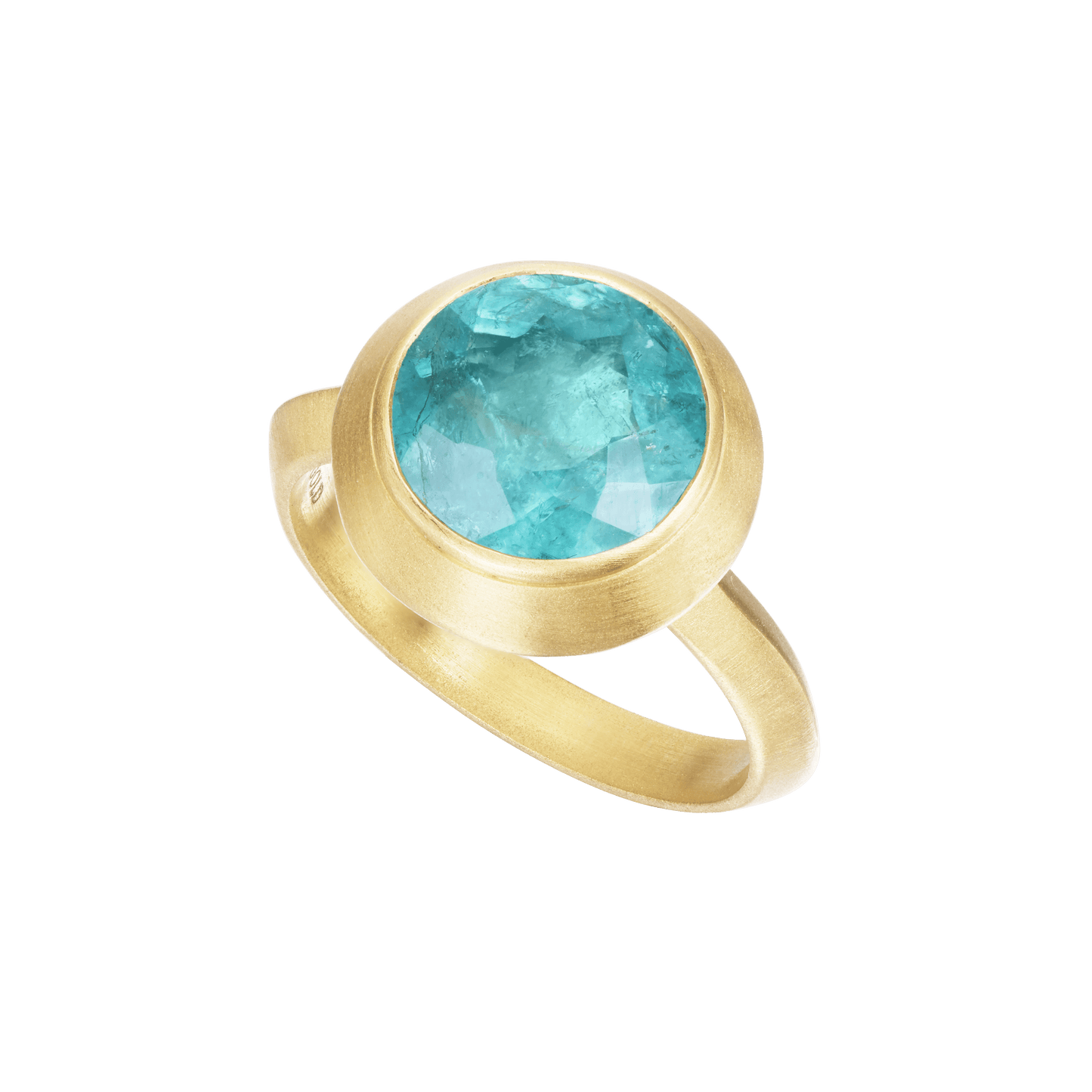 BLUE TOURMALINE MEGA ROUND RING - Ophelia Eve Jewelry