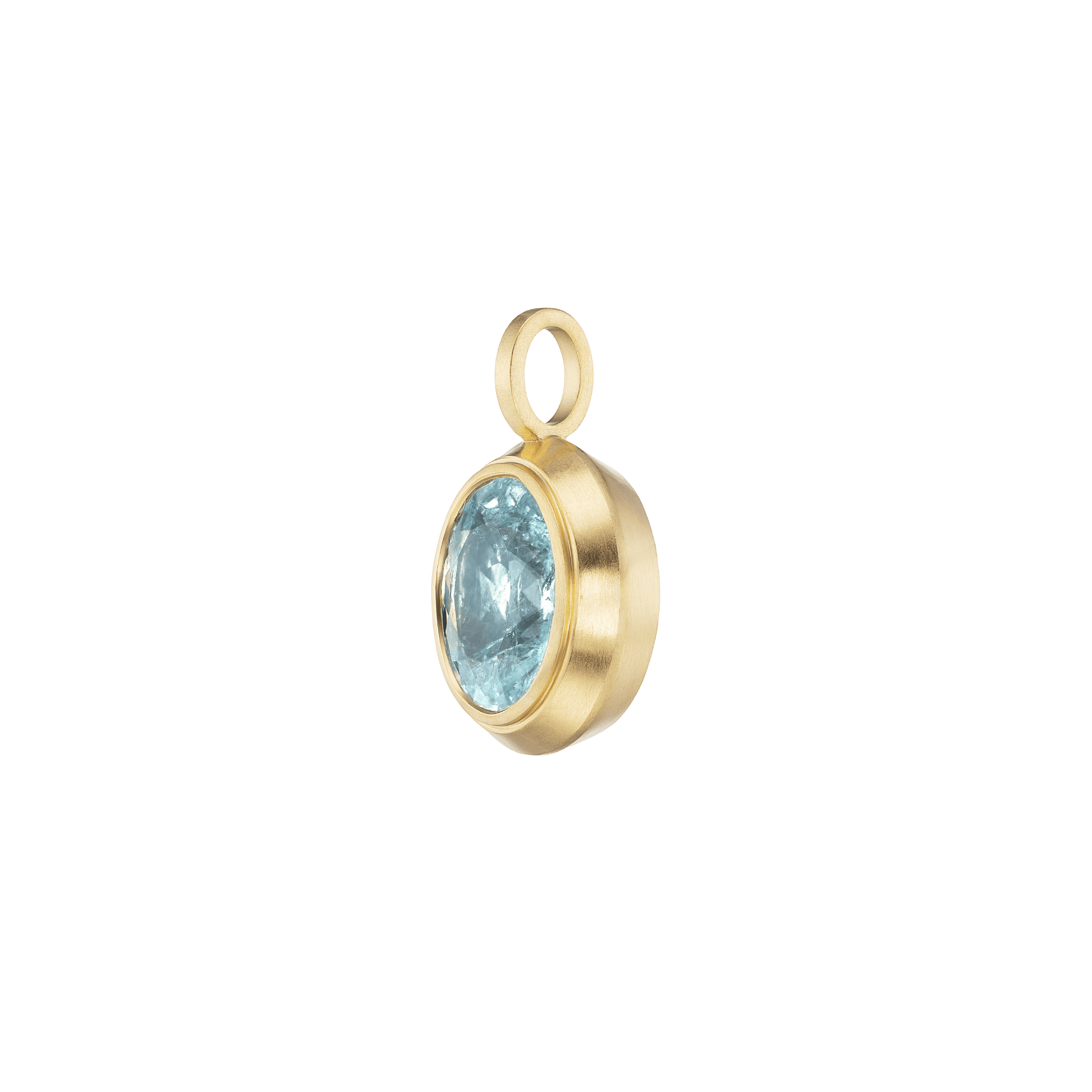 BLUE TOURMALINE OVAL PENDANT - Ophelia Eve Jewelry