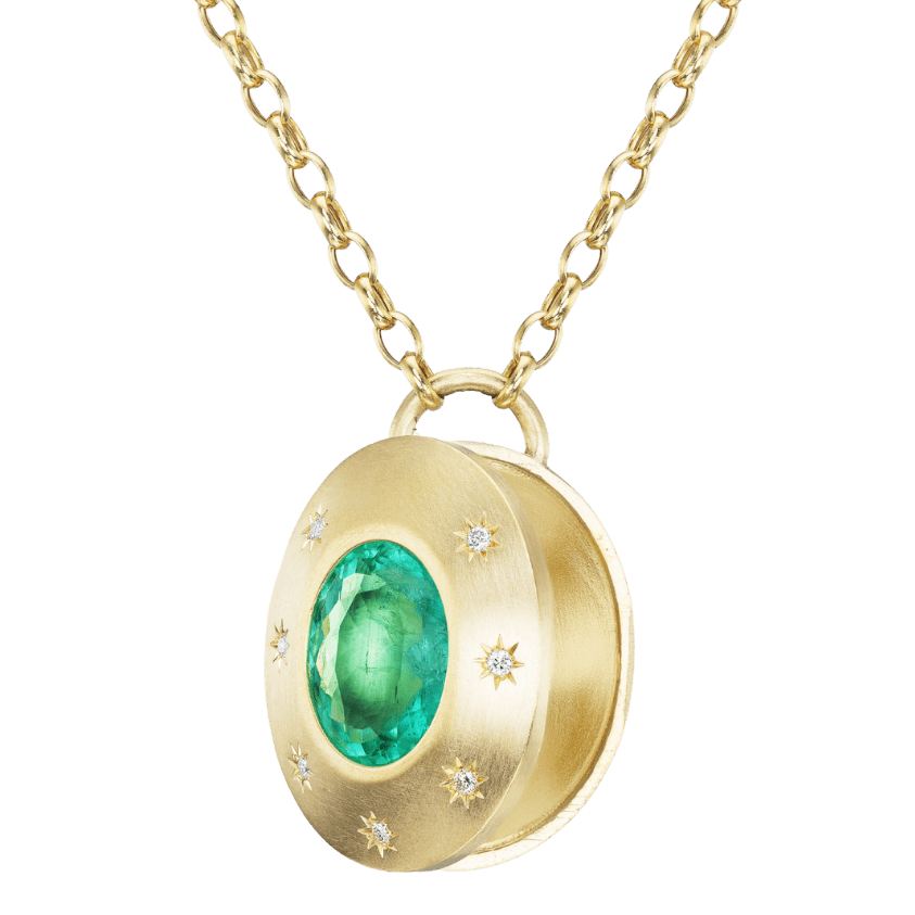 EMERALD BLOOM LOCKET - Ophelia Eve Jewelry