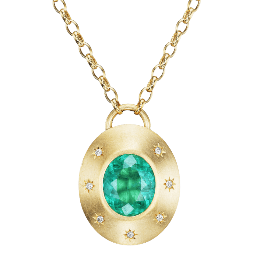 EMERALD BLOOM LOCKET - Ophelia Eve Jewelry