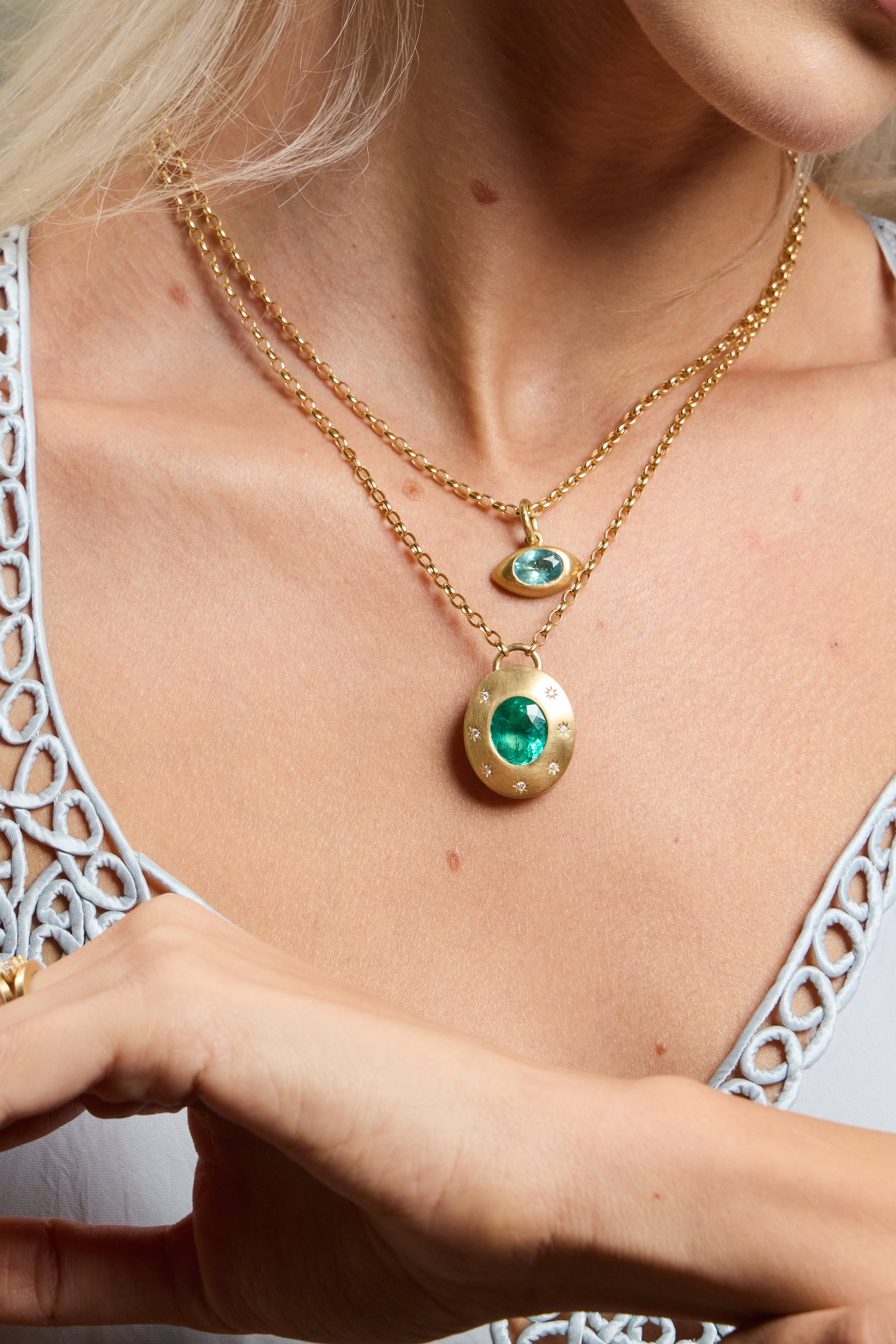 EMERALD BLOOM LOCKET - Ophelia Eve Jewelry