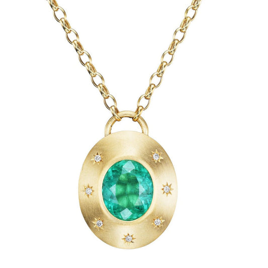 EMERALD BLOOM LOCKET - Ophelia Eve Jewelry