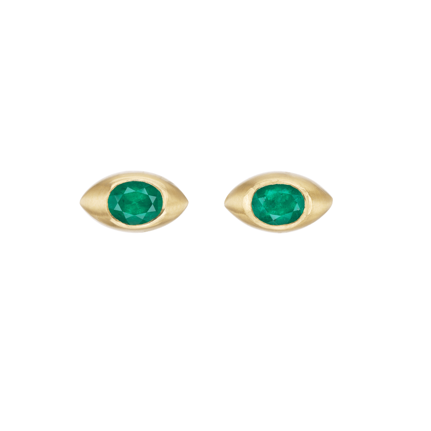 EMERALD EYE STUDS - Ophelia Eve Jewelry