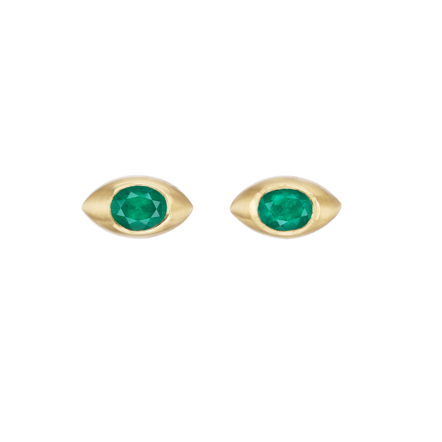 EMERALD EYE STUDS - Ophelia Eve Jewelry