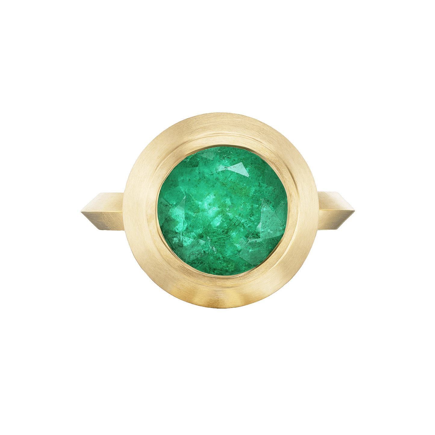 EMERALD MEGA ROUND RING - Ophelia Eve Jewelry