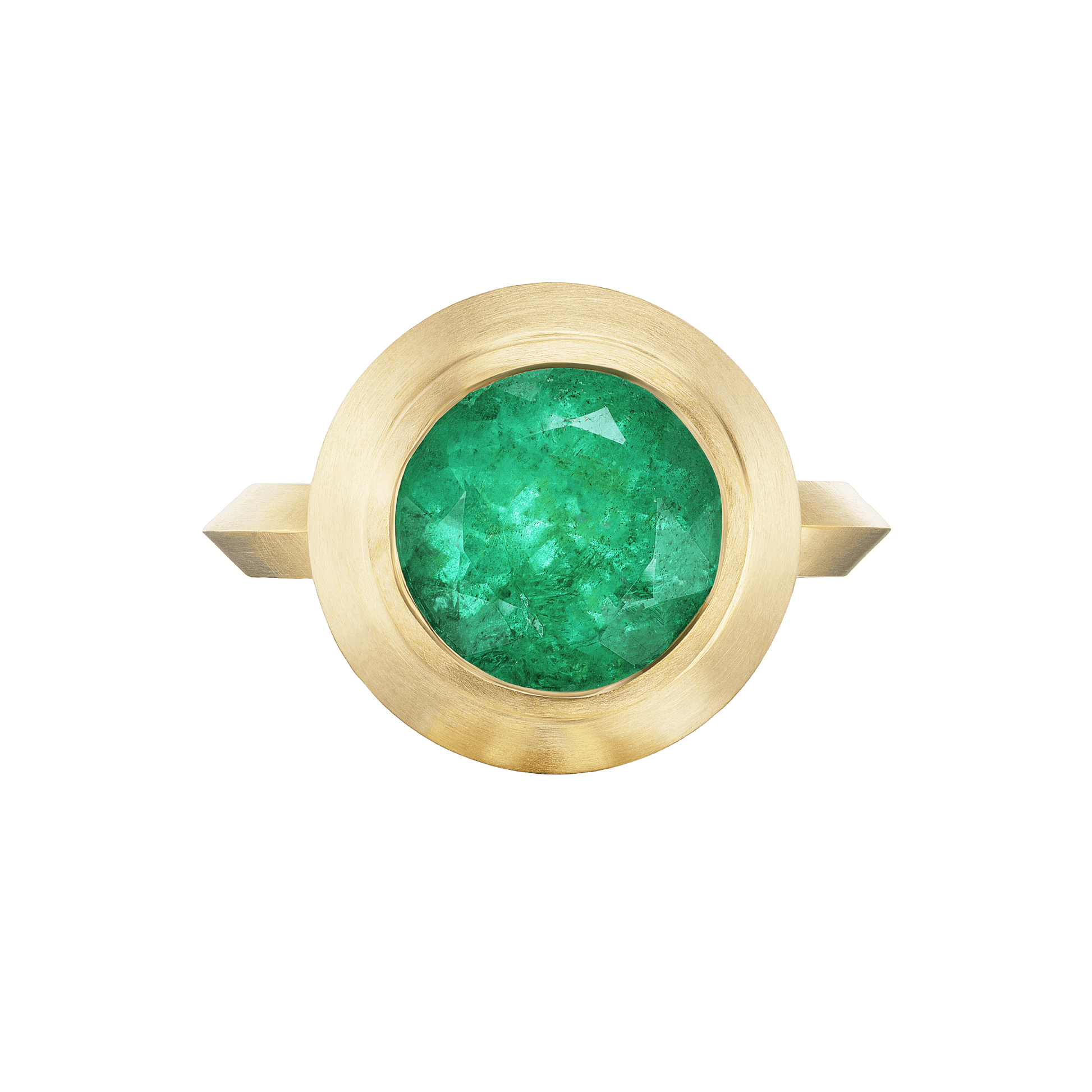 EMERALD MEGA ROUND RING - Ophelia Eve Jewelry