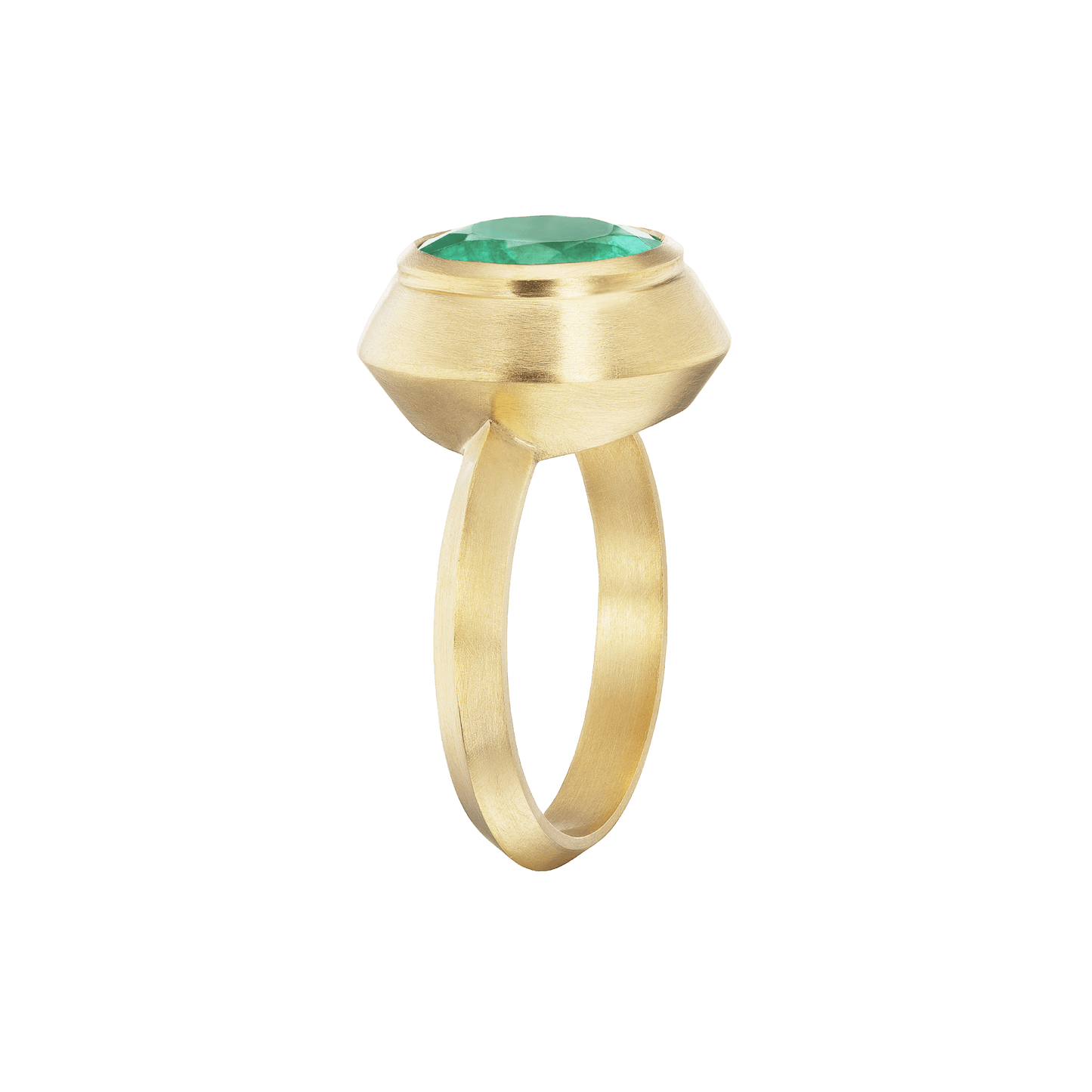 EMERALD MEGA ROUND RING - Ophelia Eve Jewelry