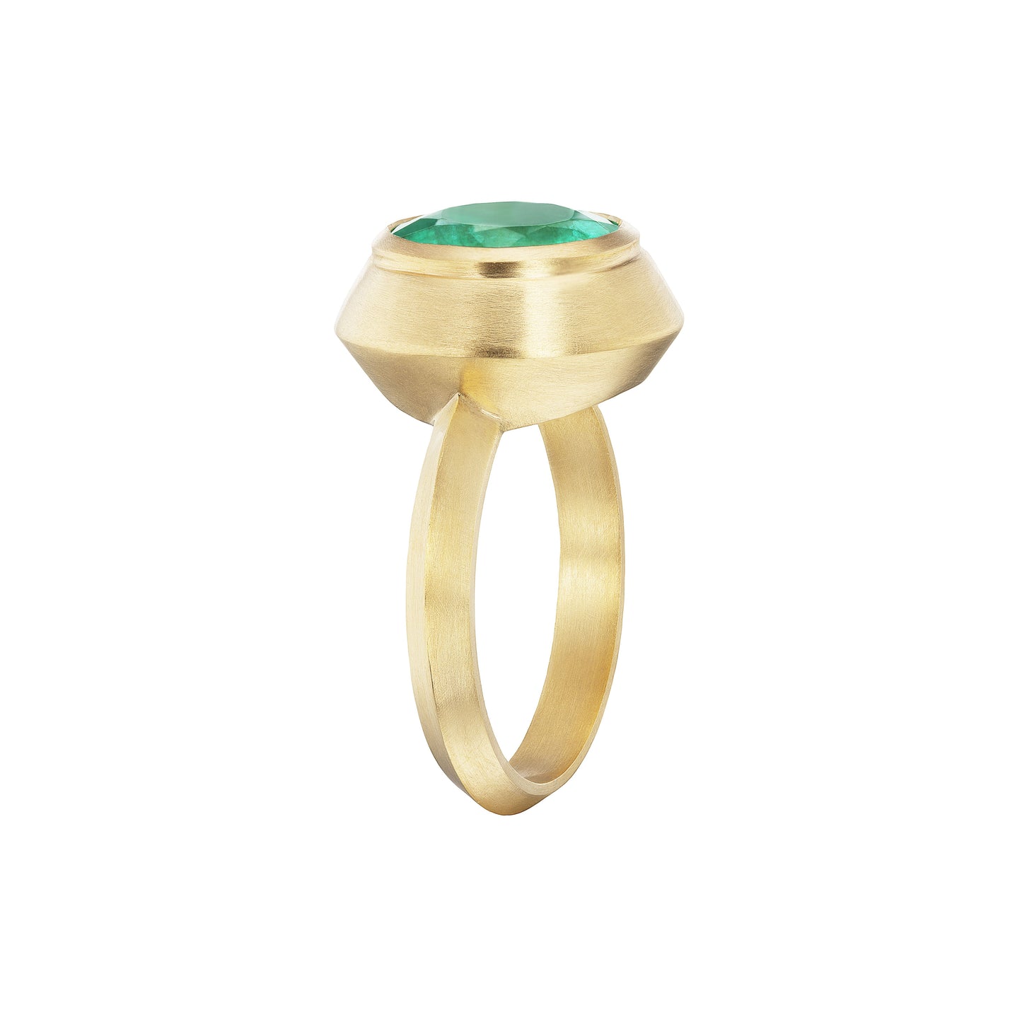EMERALD MEGA ROUND RING - Ophelia Eve Jewelry