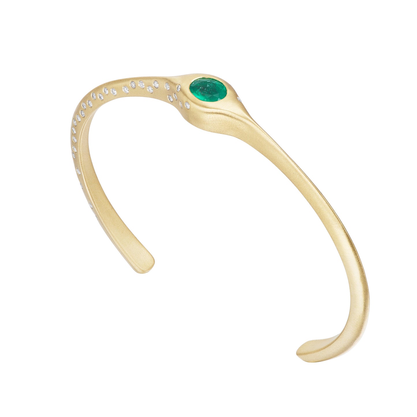 EMERALD OVAL CUFF - OPHELIA EVE