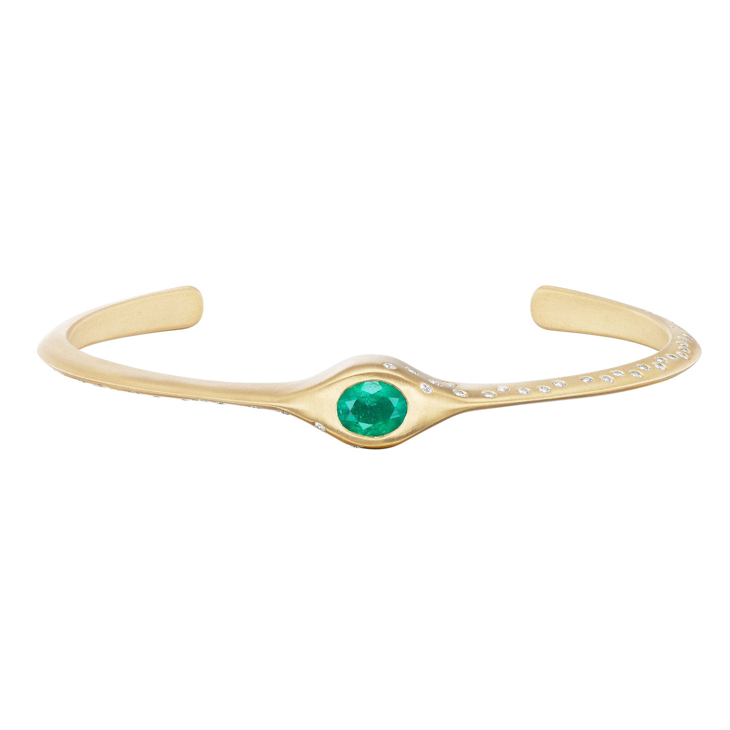 EMERALD OVAL CUFF - OPHELIA EVE