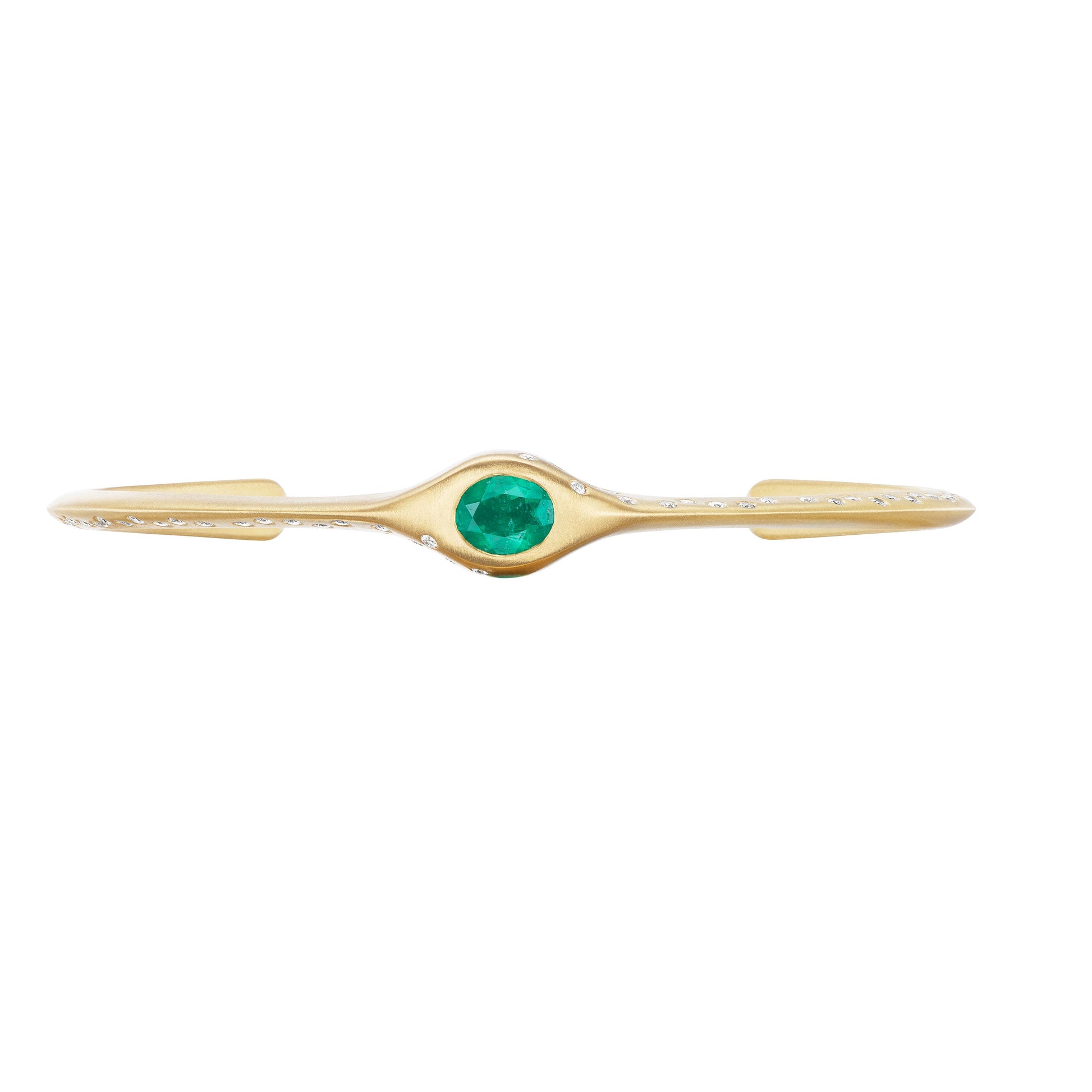 EMERALD OVAL CUFF - OPHELIA EVE