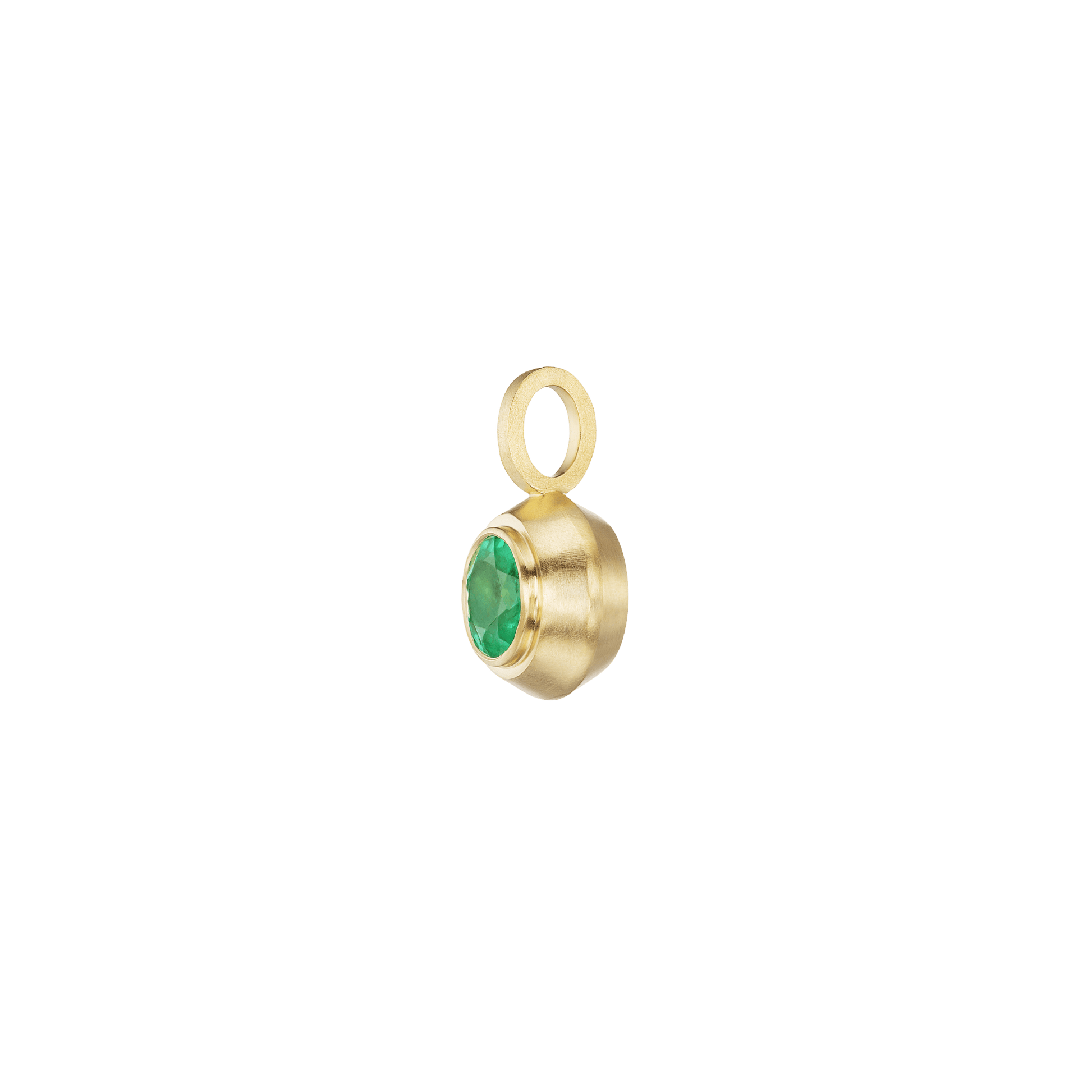 EMERALD ROUND PENDANT - Ophelia Eve Jewelry