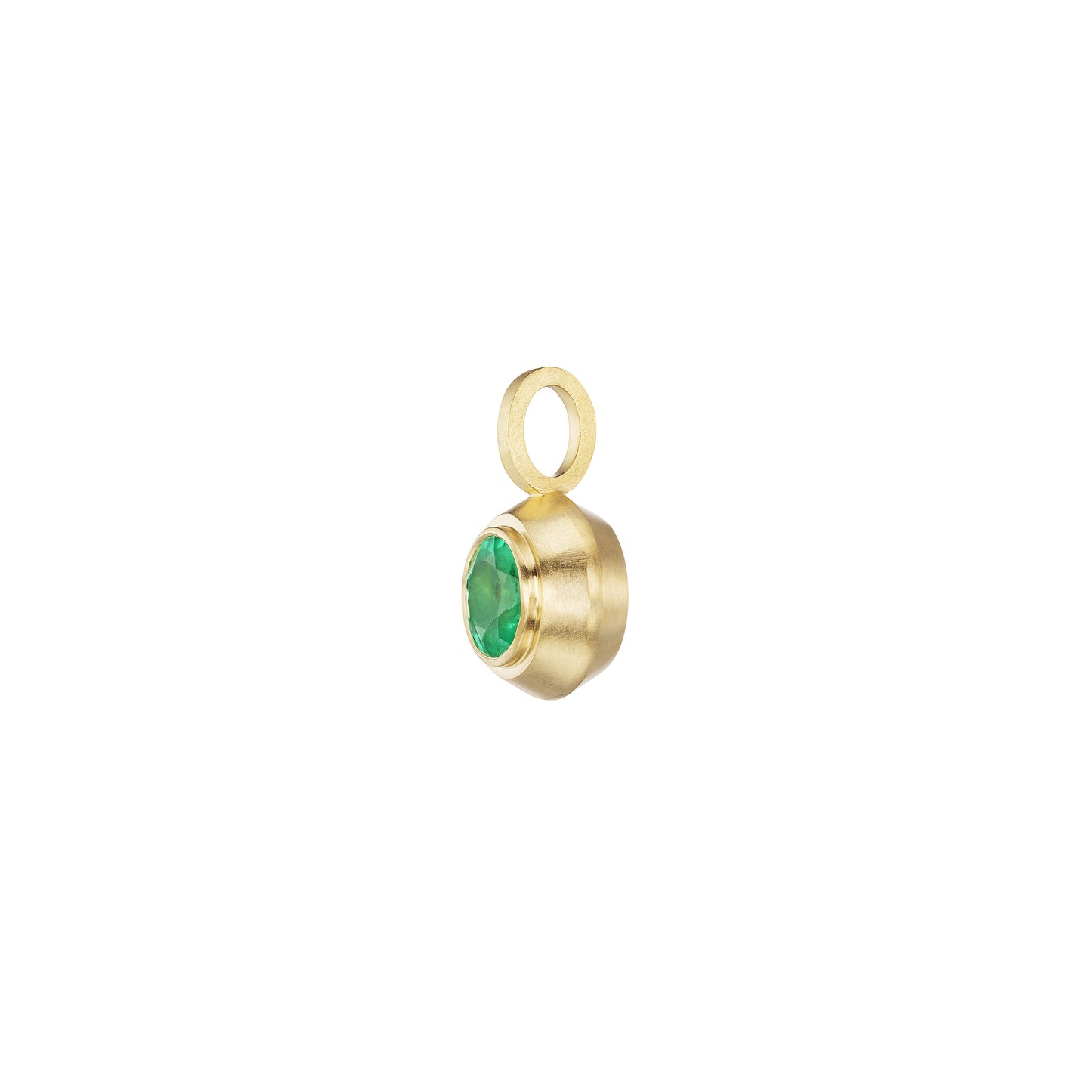 EMERALD ROUND PENDANT - Ophelia Eve Jewelry