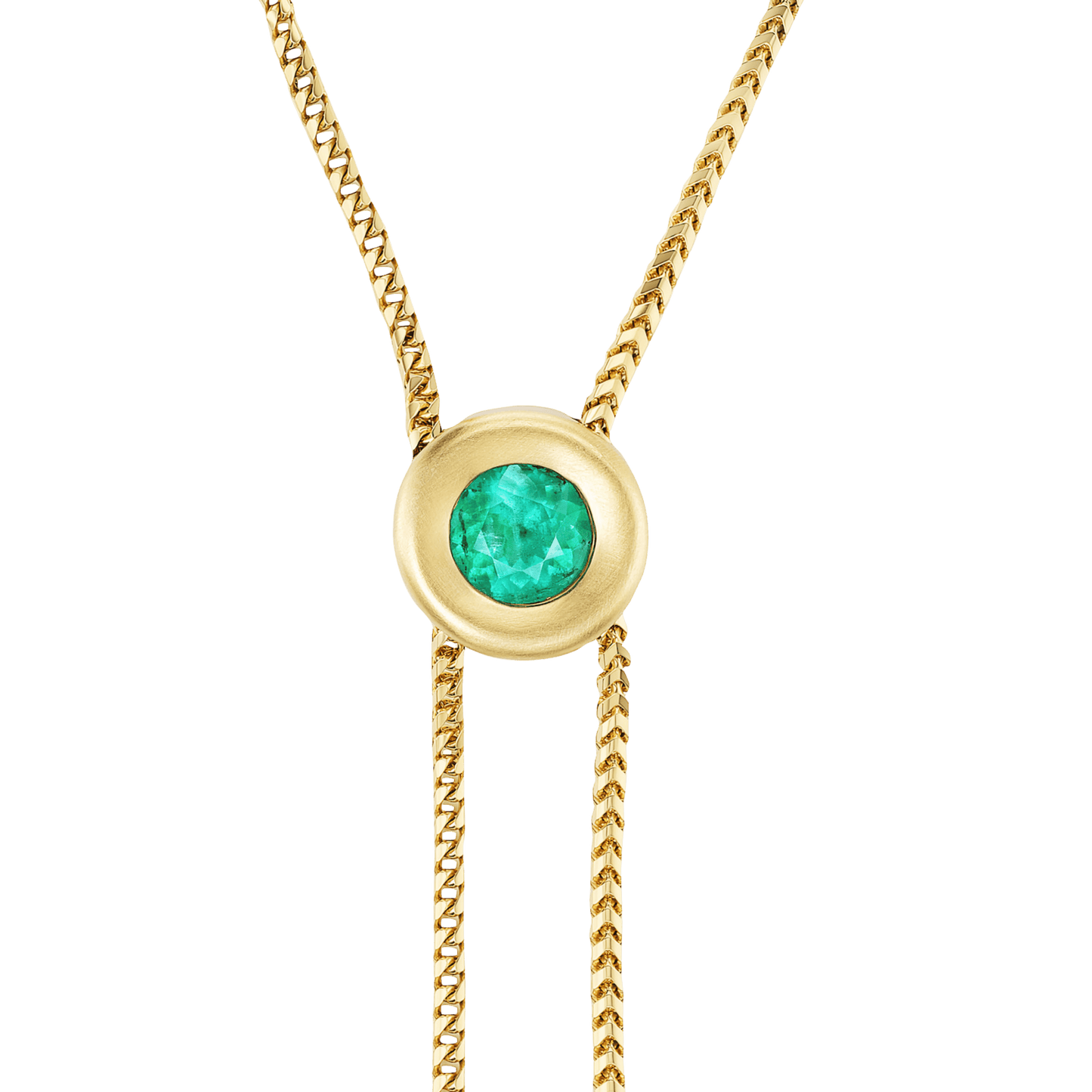 EMERALD VICTORIAN SLIDER NECKLACE - Ophelia Eve Jewelry