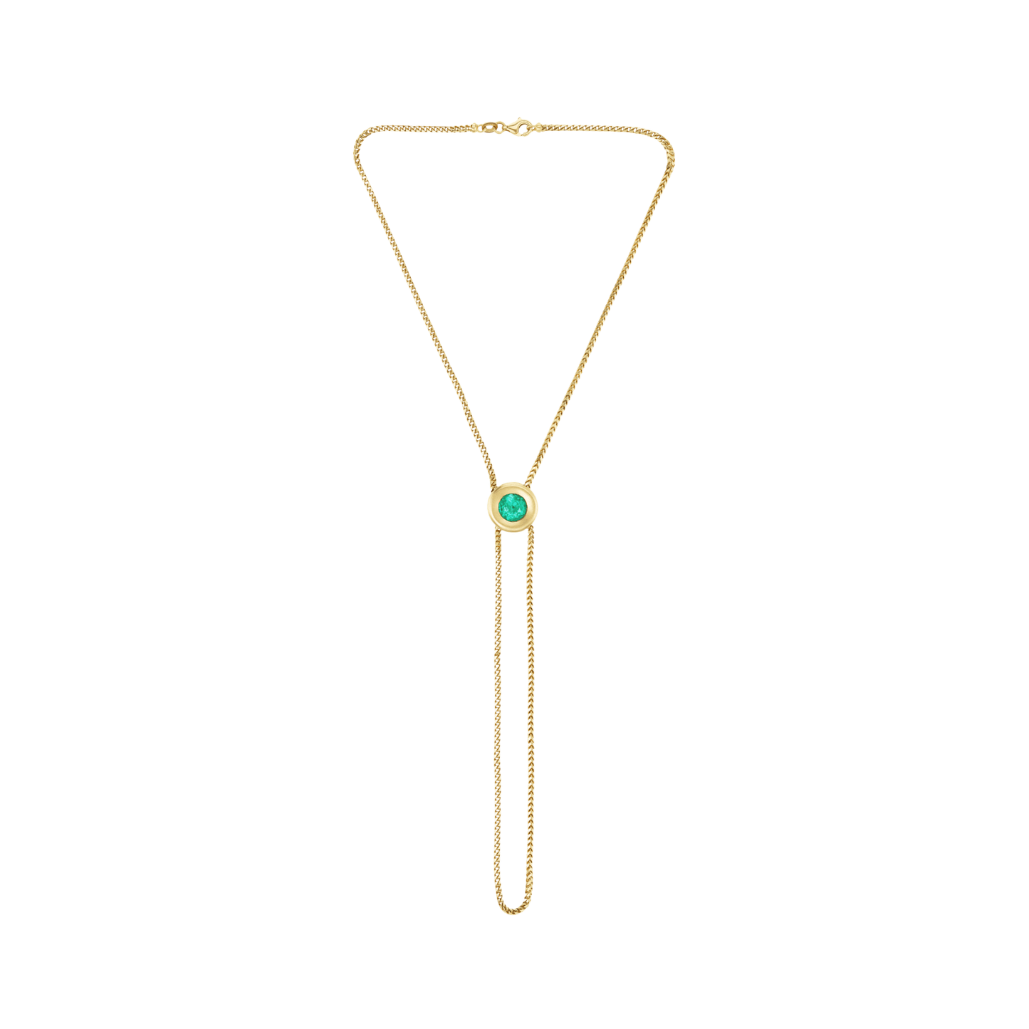 EMERALD VICTORIAN SLIDER NECKLACE - Ophelia Eve Jewelry