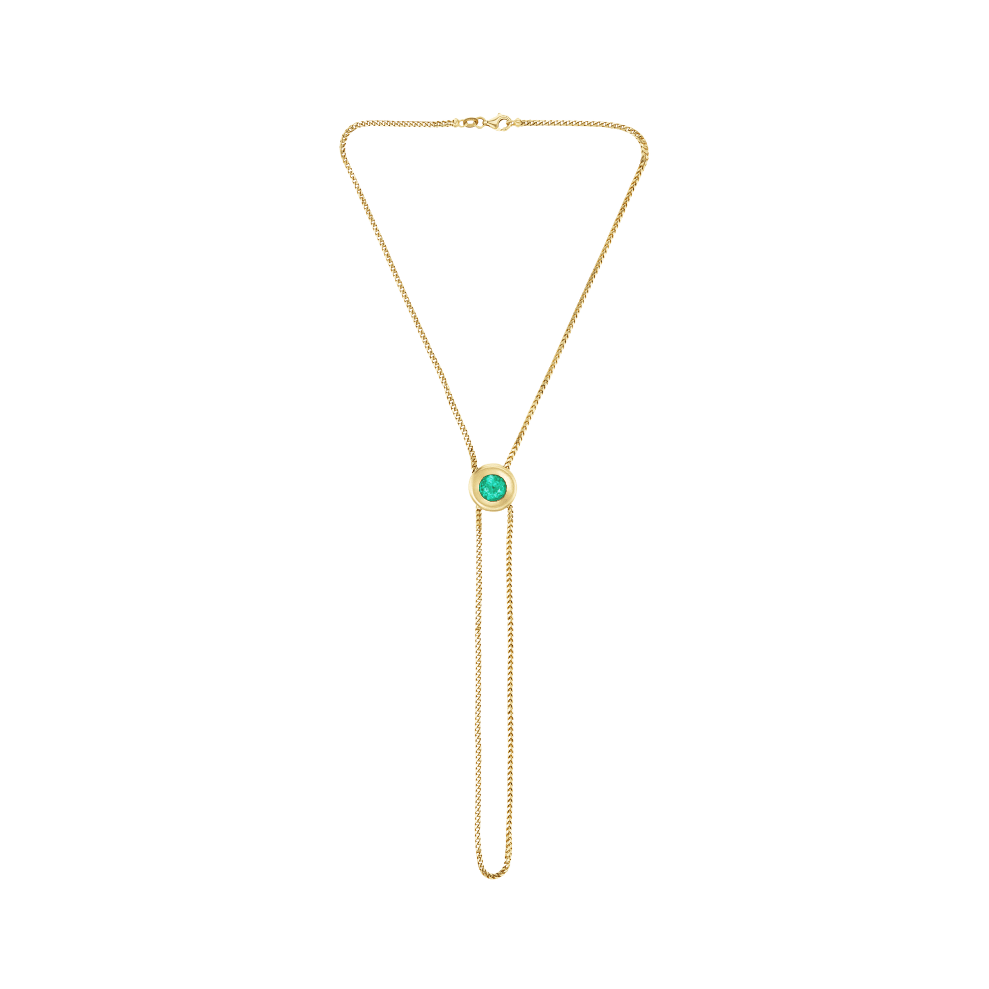 EMERALD VICTORIAN SLIDER NECKLACE - Ophelia Eve Jewelry