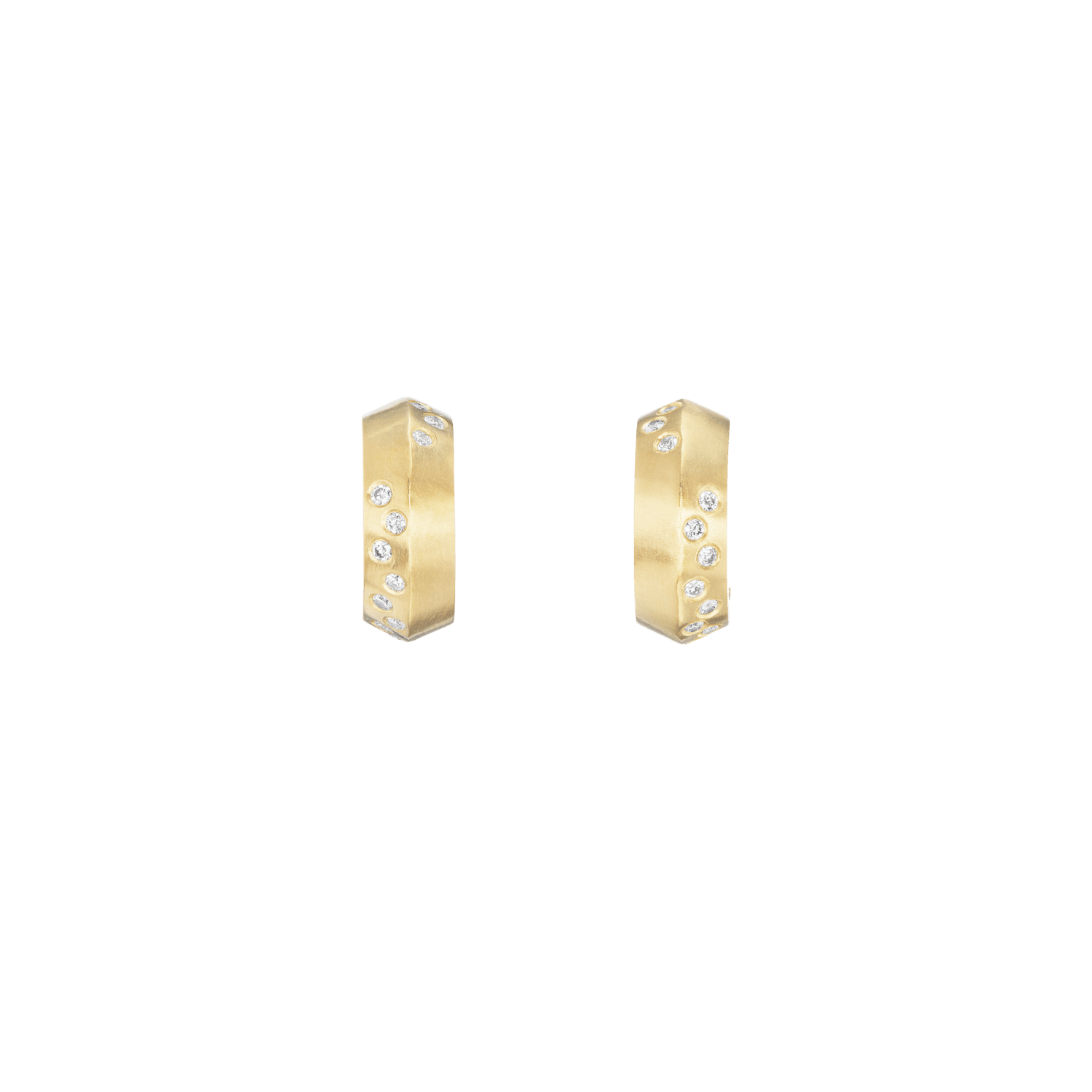 EVE MINI HOOPS WITH DIAMONDS - Ophelia Eve Jewelry