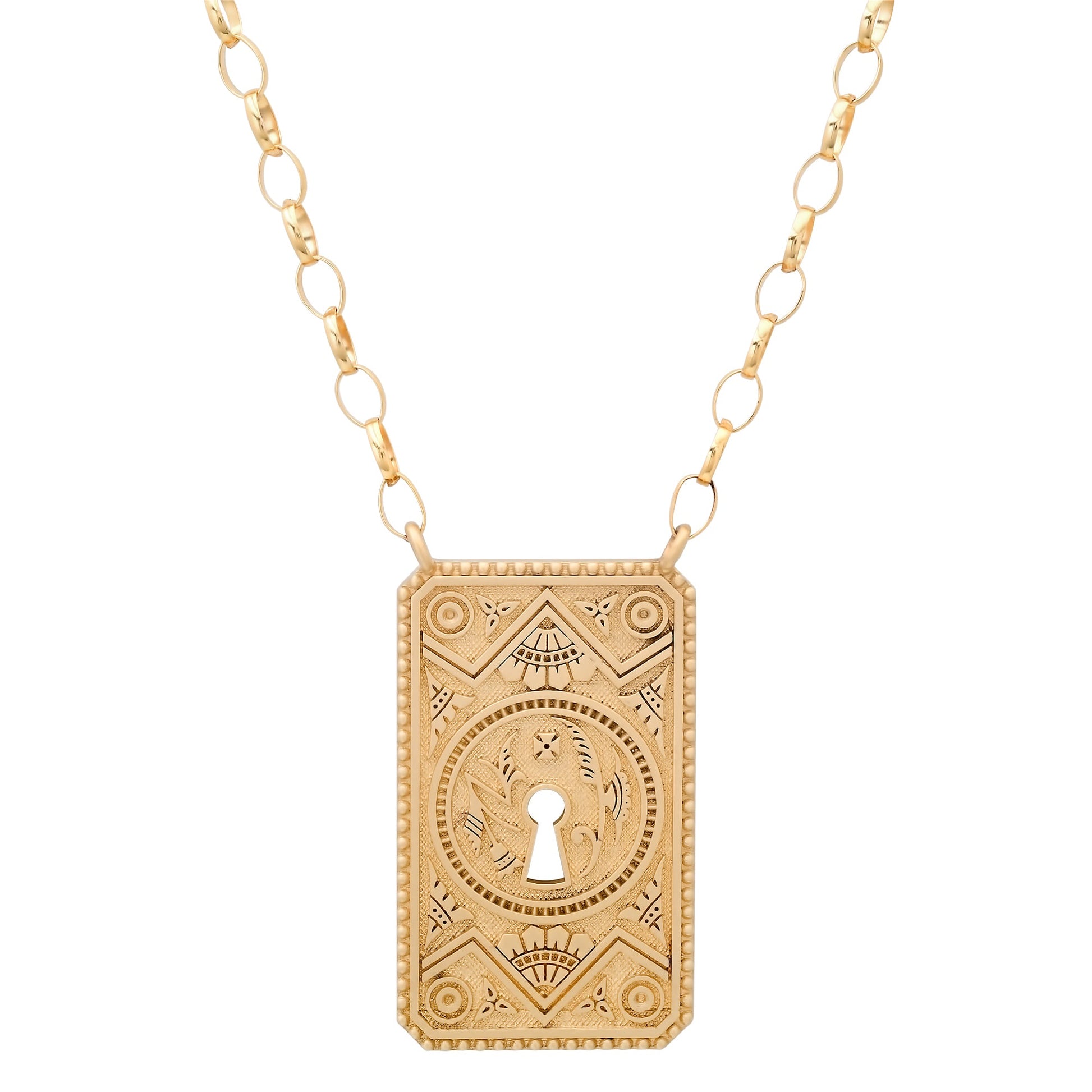 GARDEN GATE ANTIQUE DOORPLATE NECKLACE - OPHELIA EVE