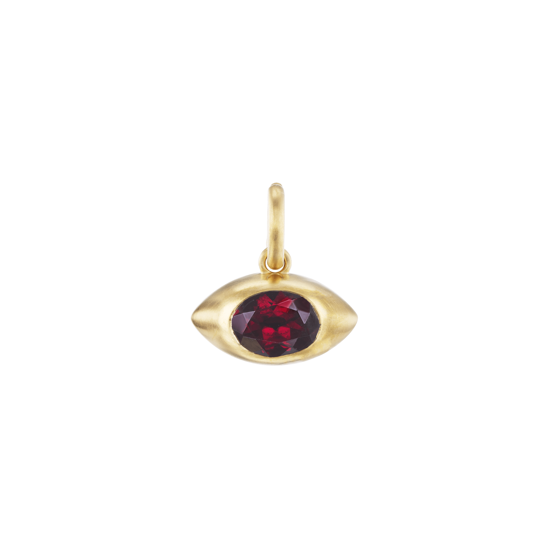 GARNET EYE PENDANT - Ophelia Eve Jewelry