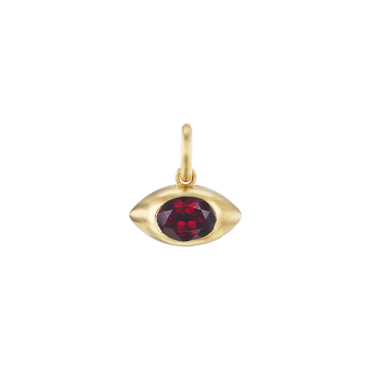 GARNET EYE PENDANT - Ophelia Eve Jewelry