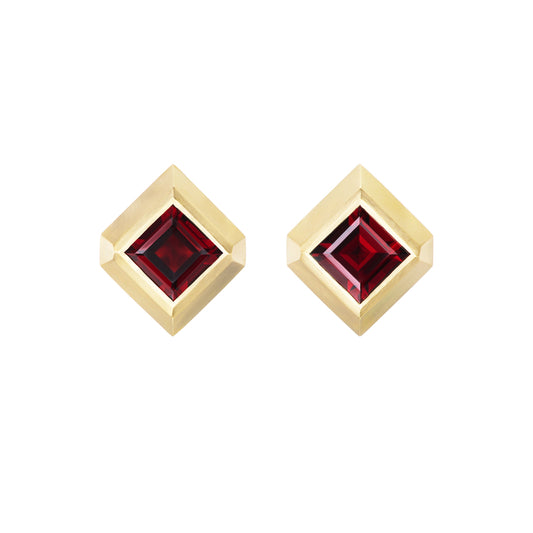 MEGA GARNET KITE STUDS - OPHELIA EVE