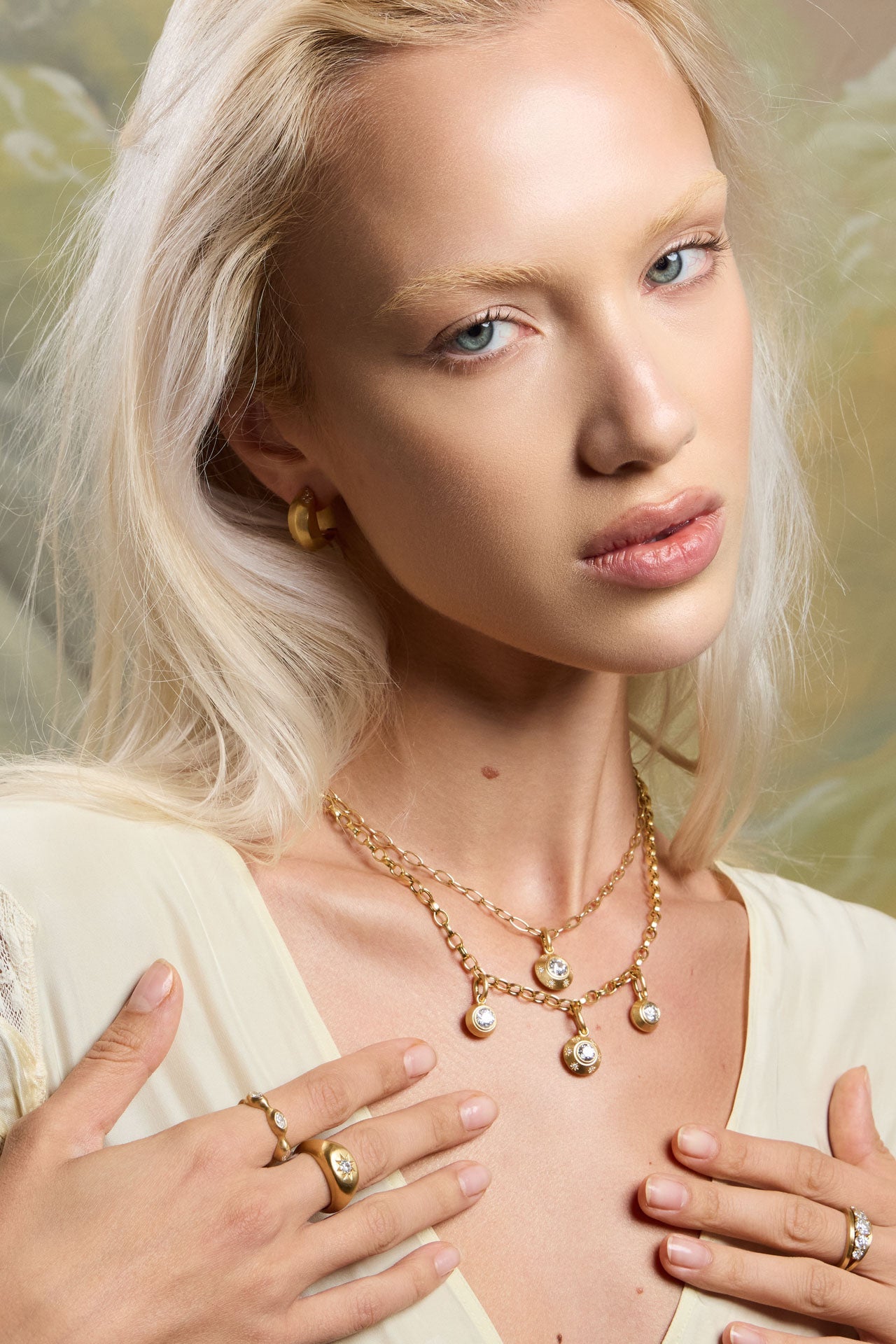 MIXED DIAMOND CHARM NECKLACE - Ophelia Eve Jewelry