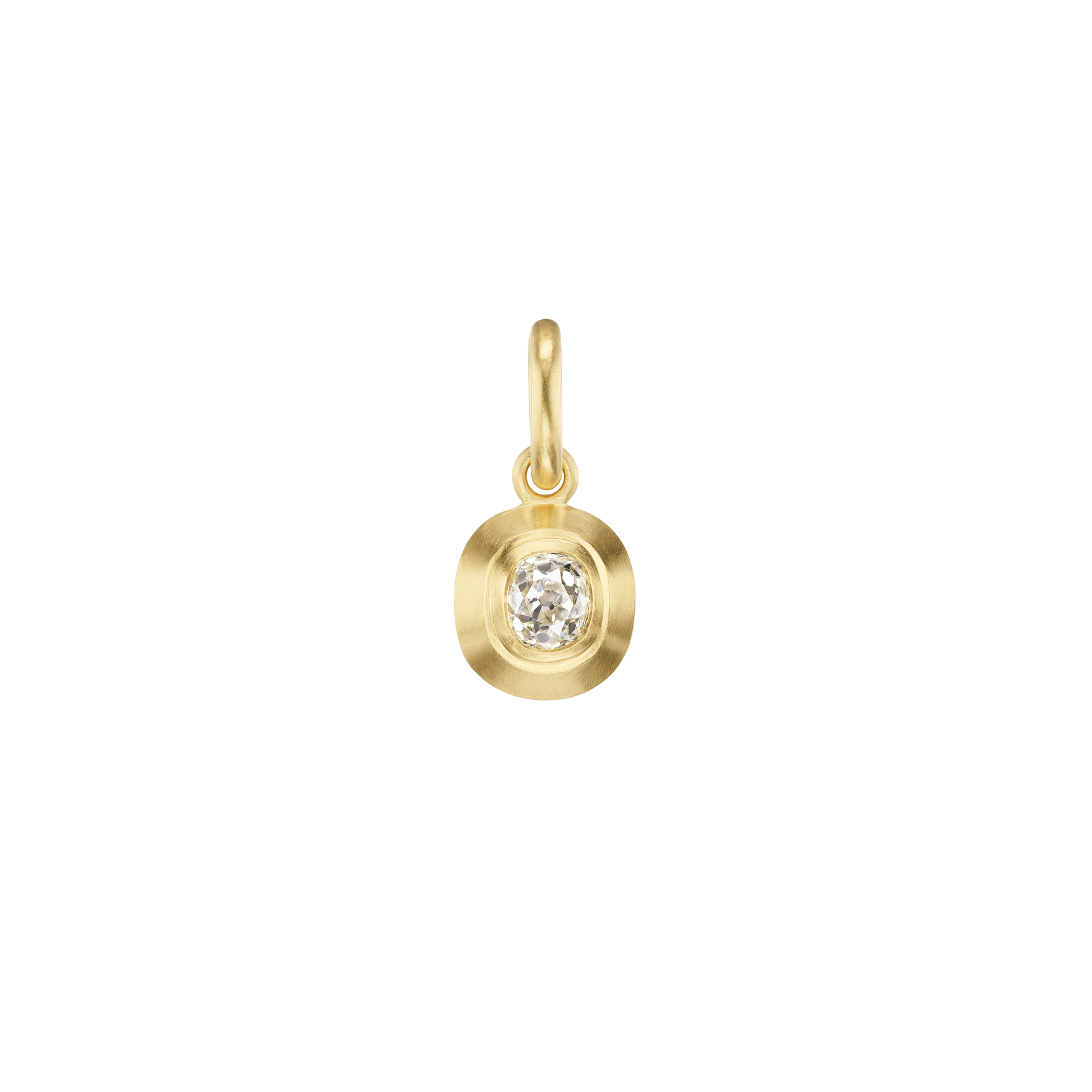 OLD MINE CUT DIAMOND CHARM - Ophelia Eve Jewelry