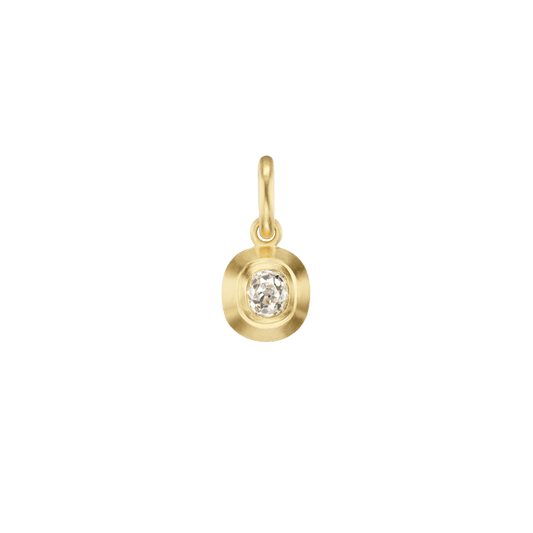 OLD MINE CUT DIAMOND CHARM - Ophelia Eve Jewelry