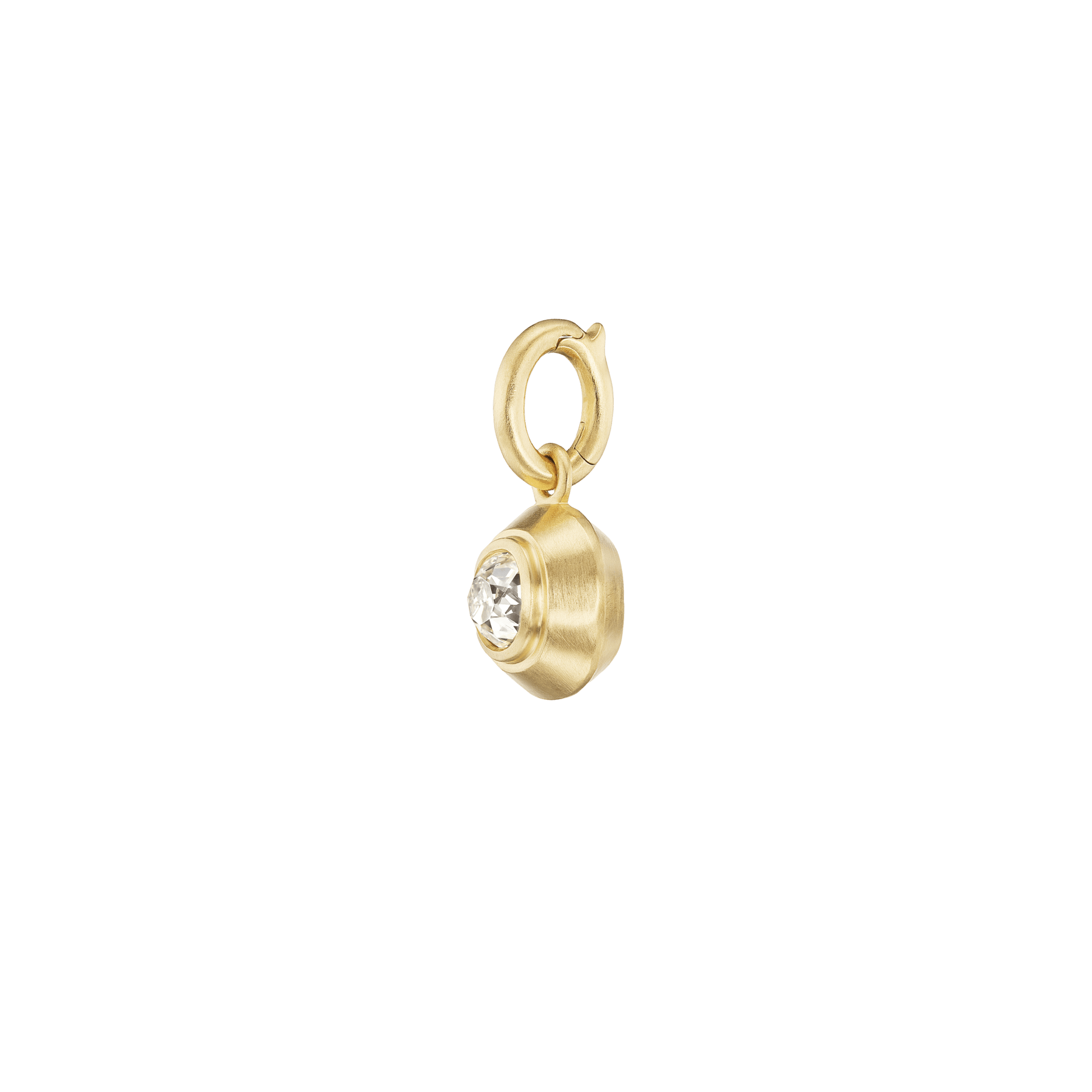 OLD MINE CUT DIAMOND CHARM - Ophelia Eve Jewelry