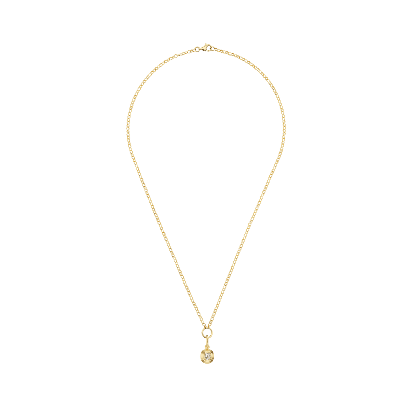 OLD MINE CUT DIAMOND CHARM - Ophelia Eve Jewelry