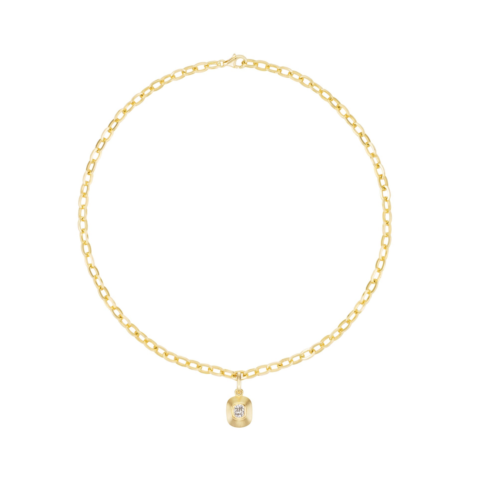 OLD MINE CUT DIAMOND PENDANT - OPHELIA EVE JEWELRY