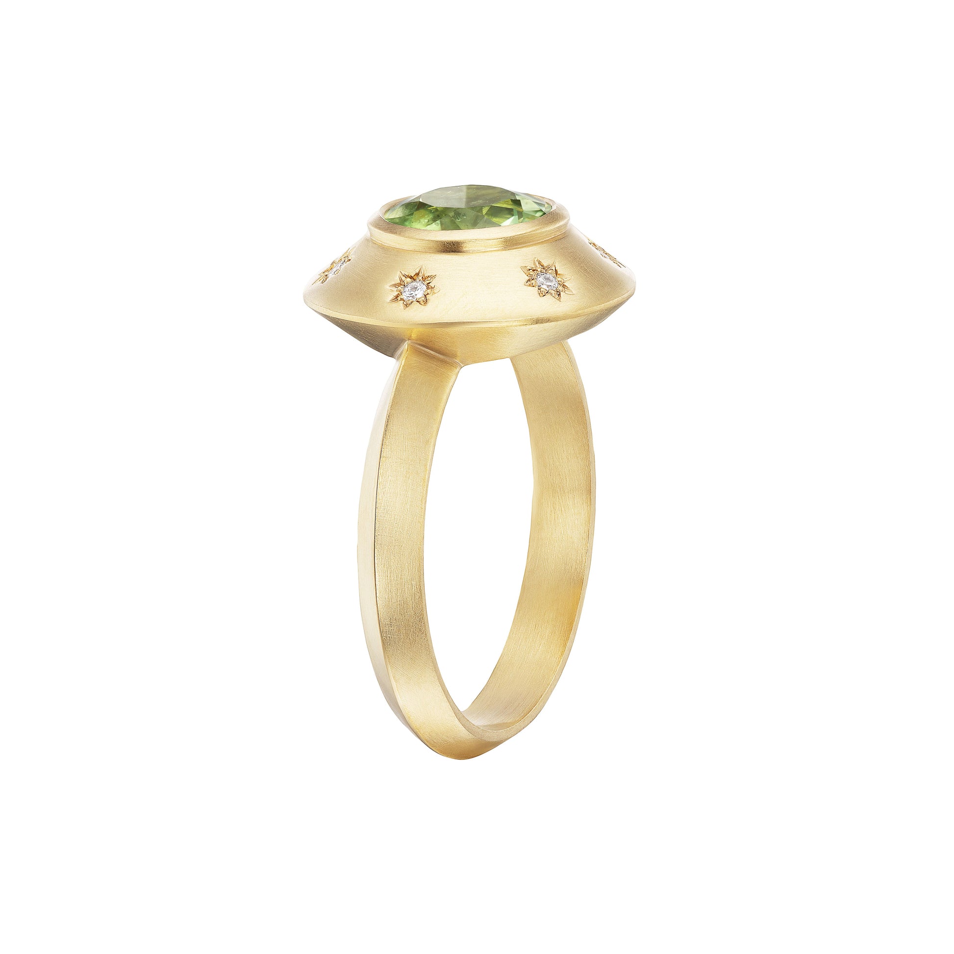 PARAIBA STARBURST ROUND RING - Ophelia Eve Jewelry