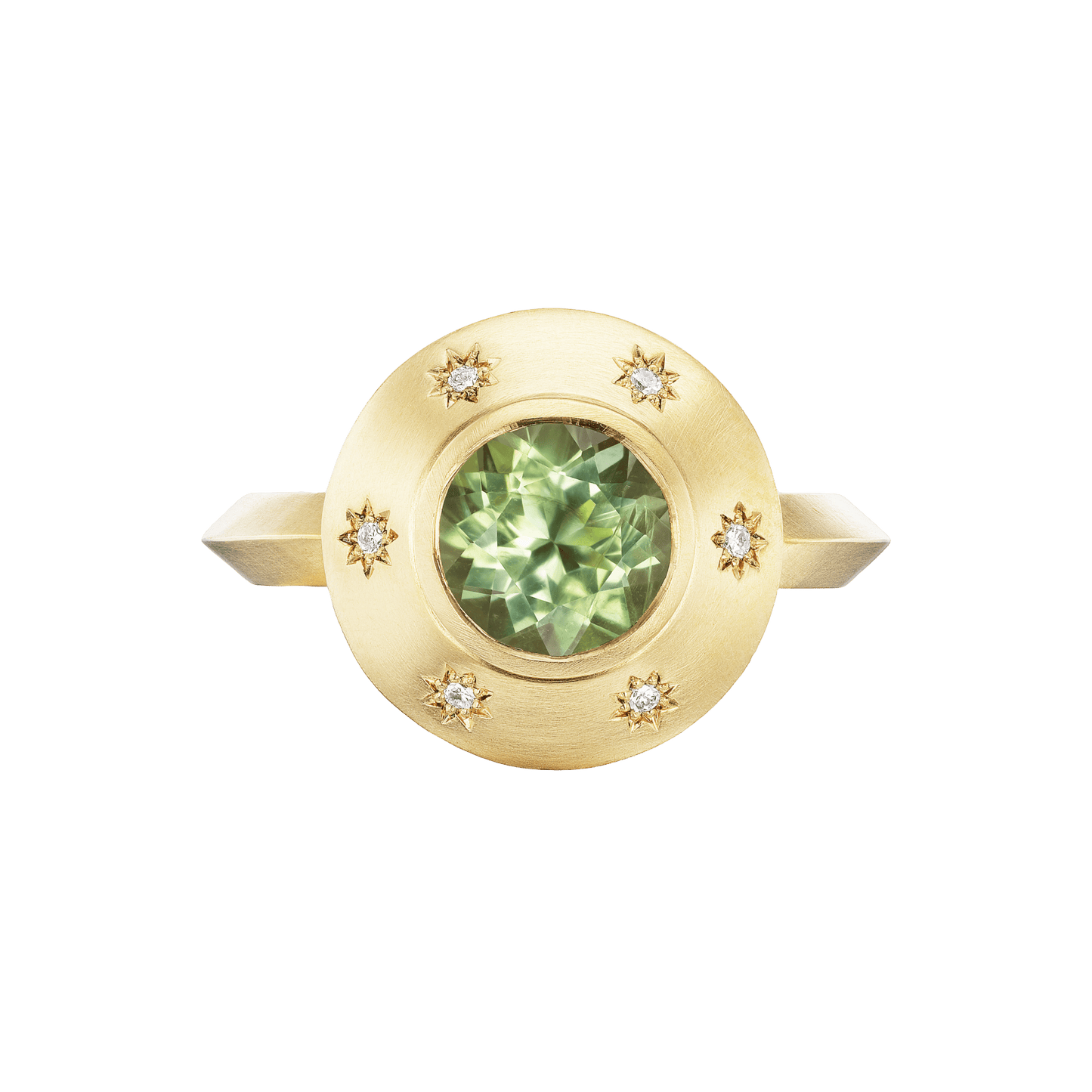 PARAIBA STARBURST ROUND RING - Ophelia Eve Jewelry
