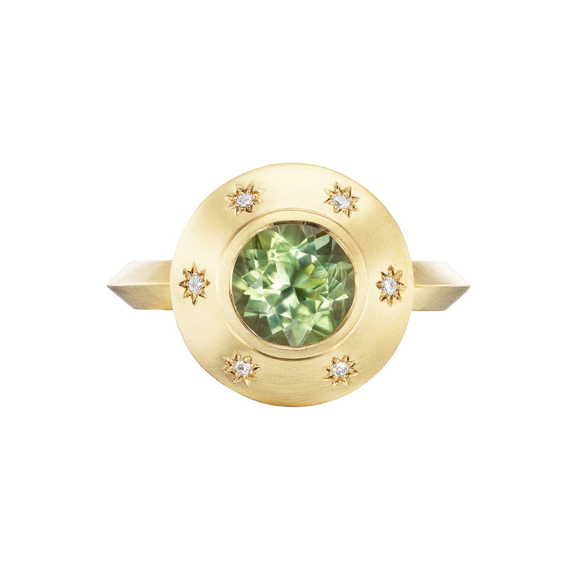 PARAIBA STARBURST ROUND RING - Ophelia Eve Jewelry